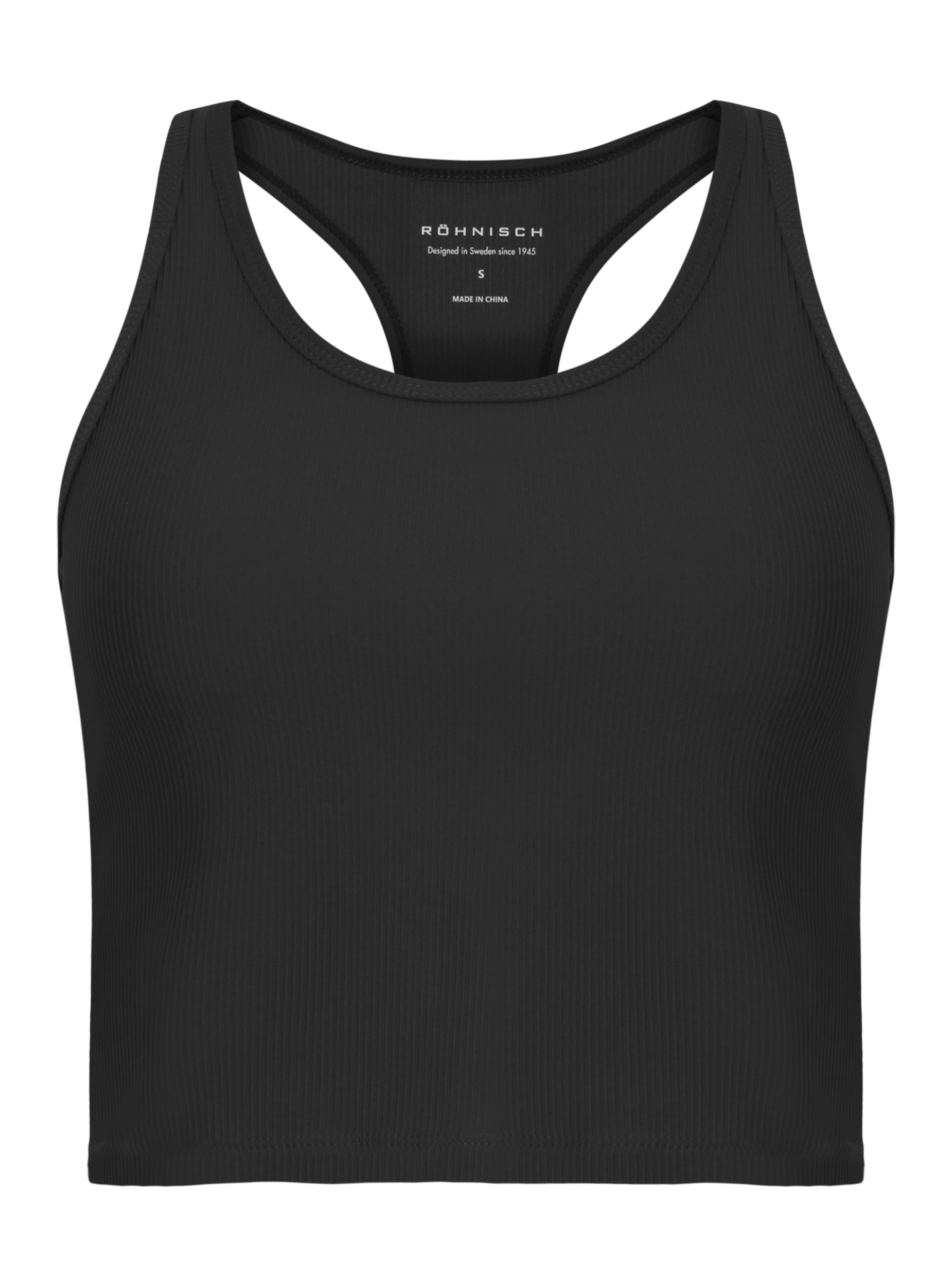 RÖHNISCH Ribbed R Tank Agate Gray Trainingshosen & Jogginghosen RÖHNISCH Black XS