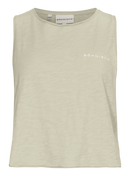 RÖHNISCH Slub Cropped Tank Light Gray Trainingsshirts RÖHNISCH Light Gray XS