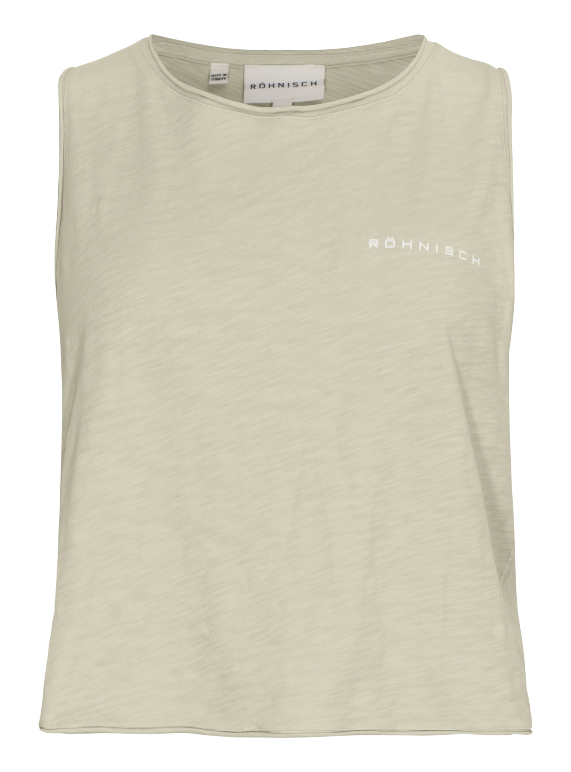 RÖHNISCH Slub Cropped Tank Light Gray Trainingsshirts RÖHNISCH Light Gray XS