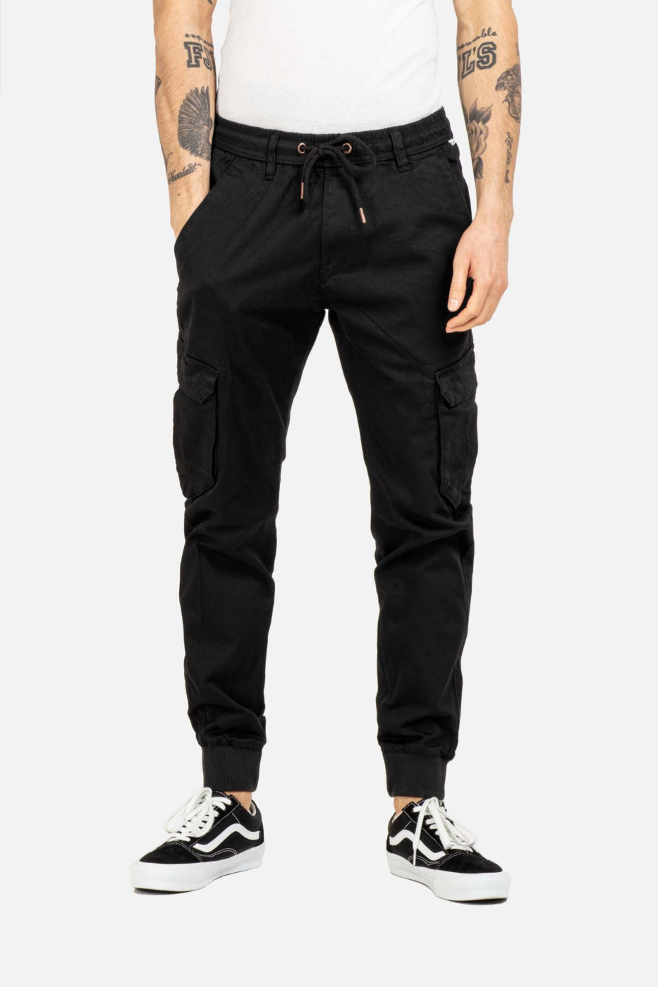 REELL Reflex Rib Cargo Hose Freizeithosen REELL Black XS