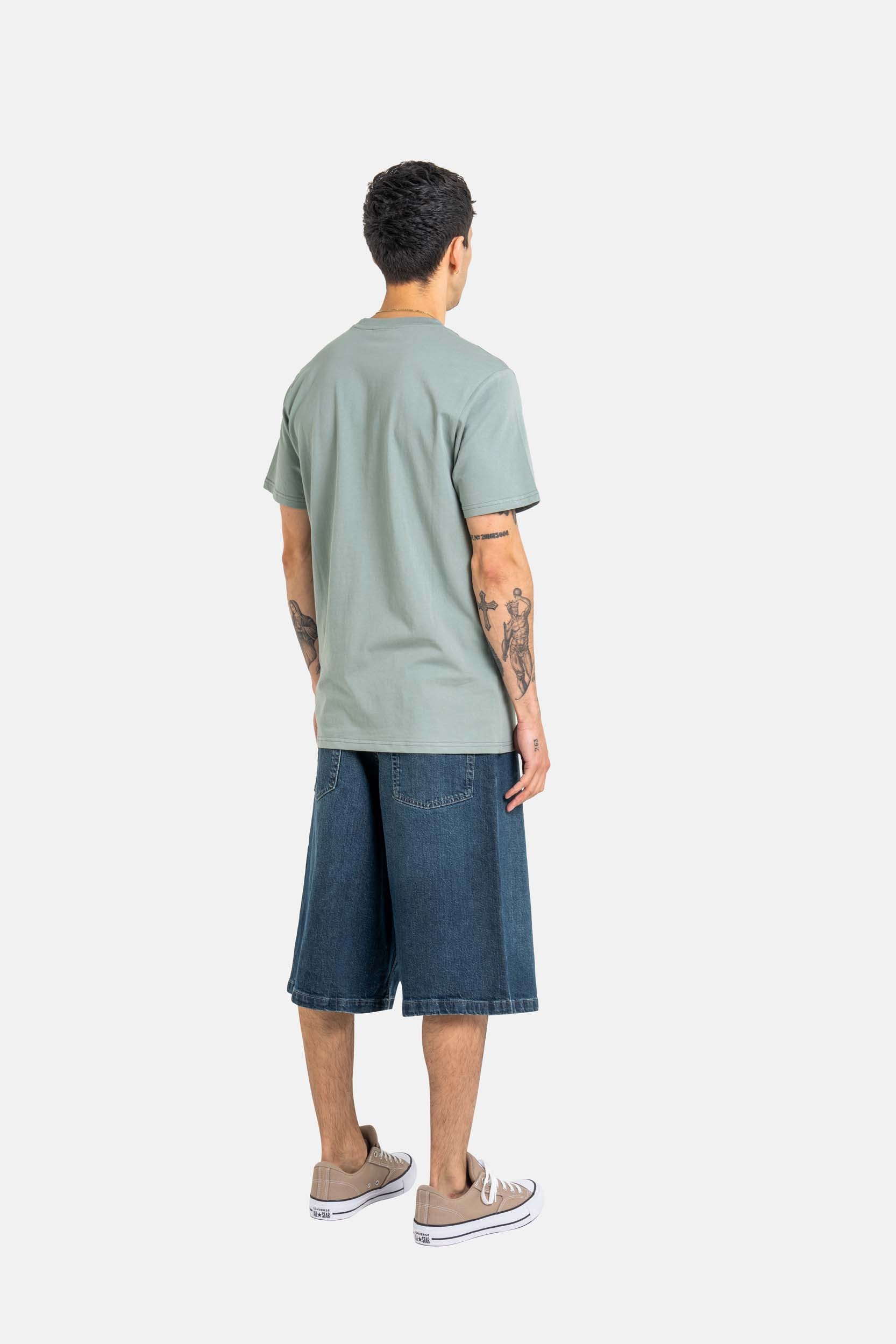 REELL Staple Logo T-Shirt Freizeitshirts /-hemden REELL Chinois Green S