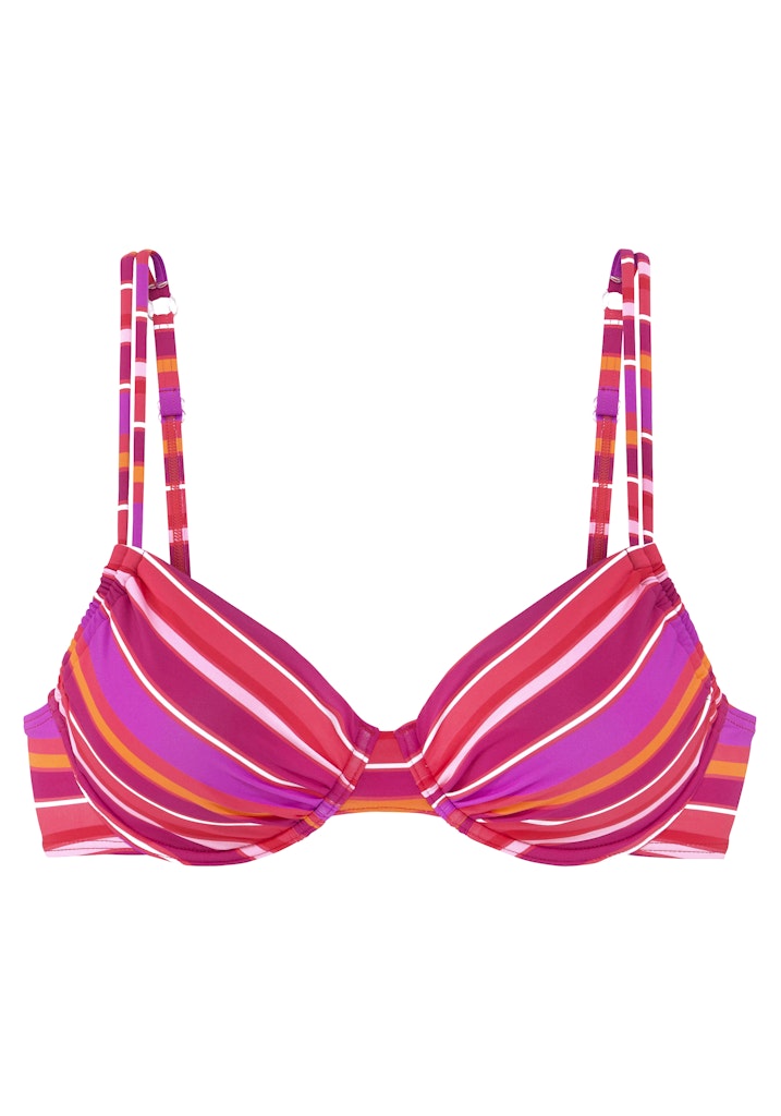 S.OLIVER ACTIVE Bügel-Top D Bikini S.OLIVER ACTIVE pink print 38/D