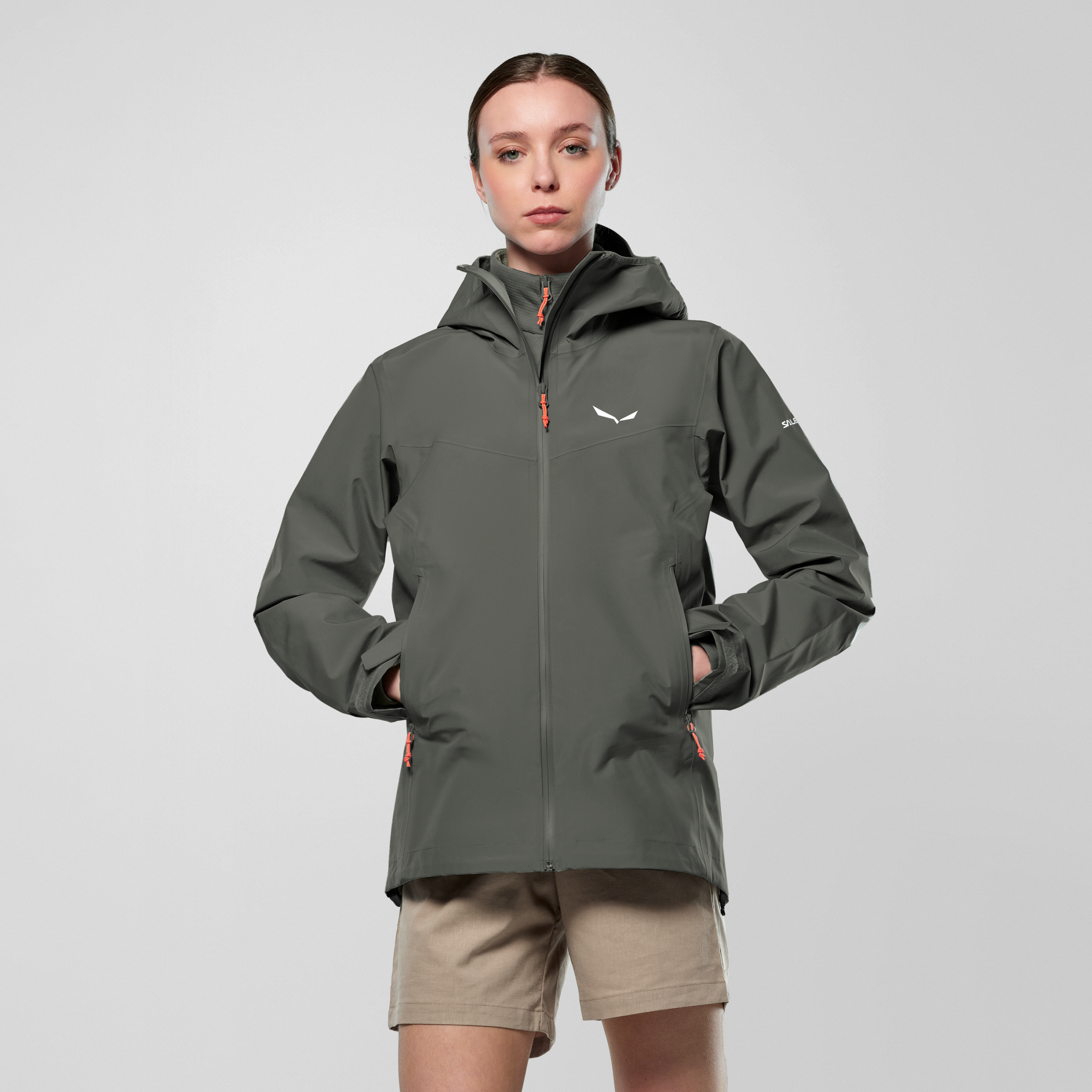 SALEWA PUEZ GTX 3L EPE JACKET W etruscan red Wanderjacken SALEWA