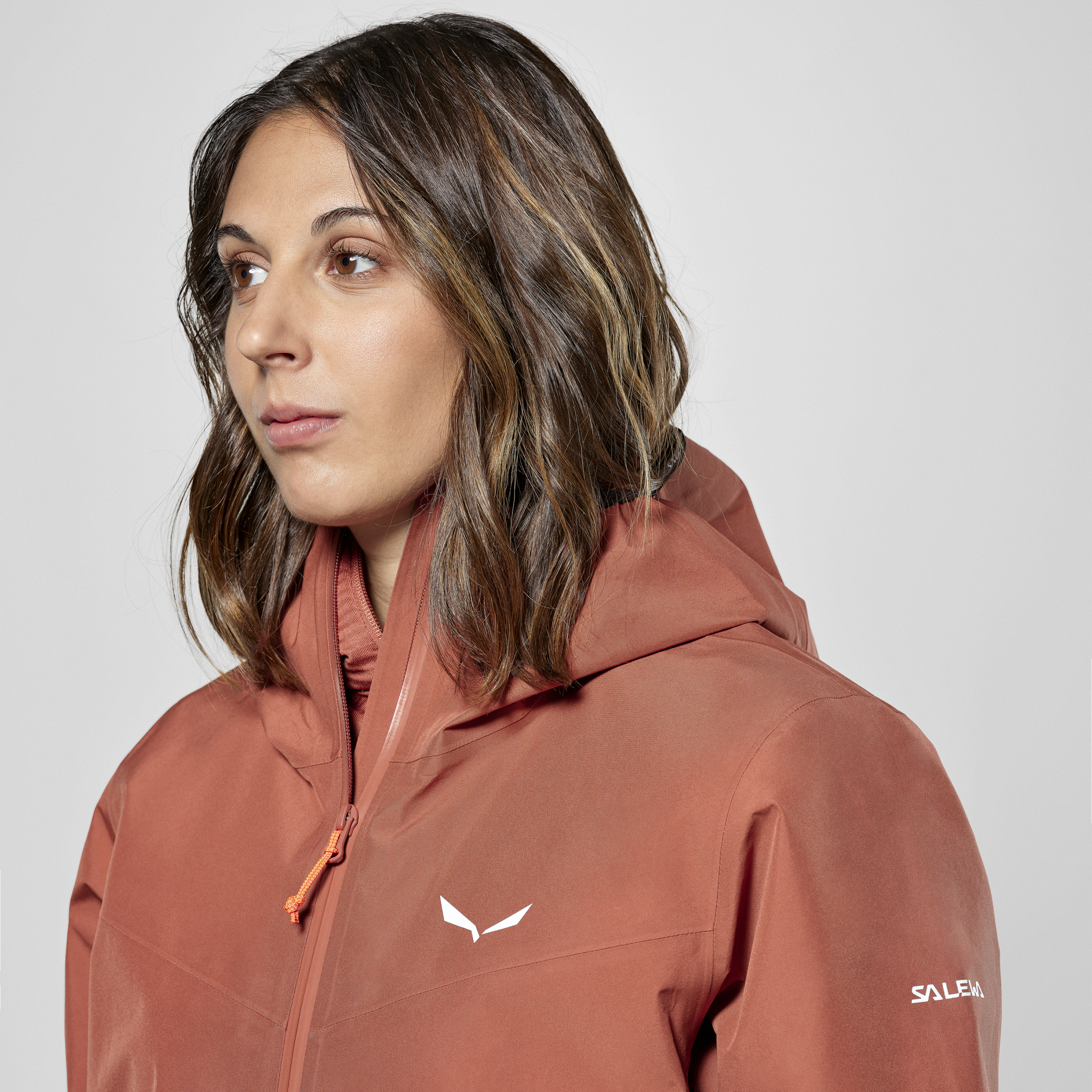 SALEWA PUEZ GTX 3L EPE JACKET W etruscan red Wanderjacken SALEWA