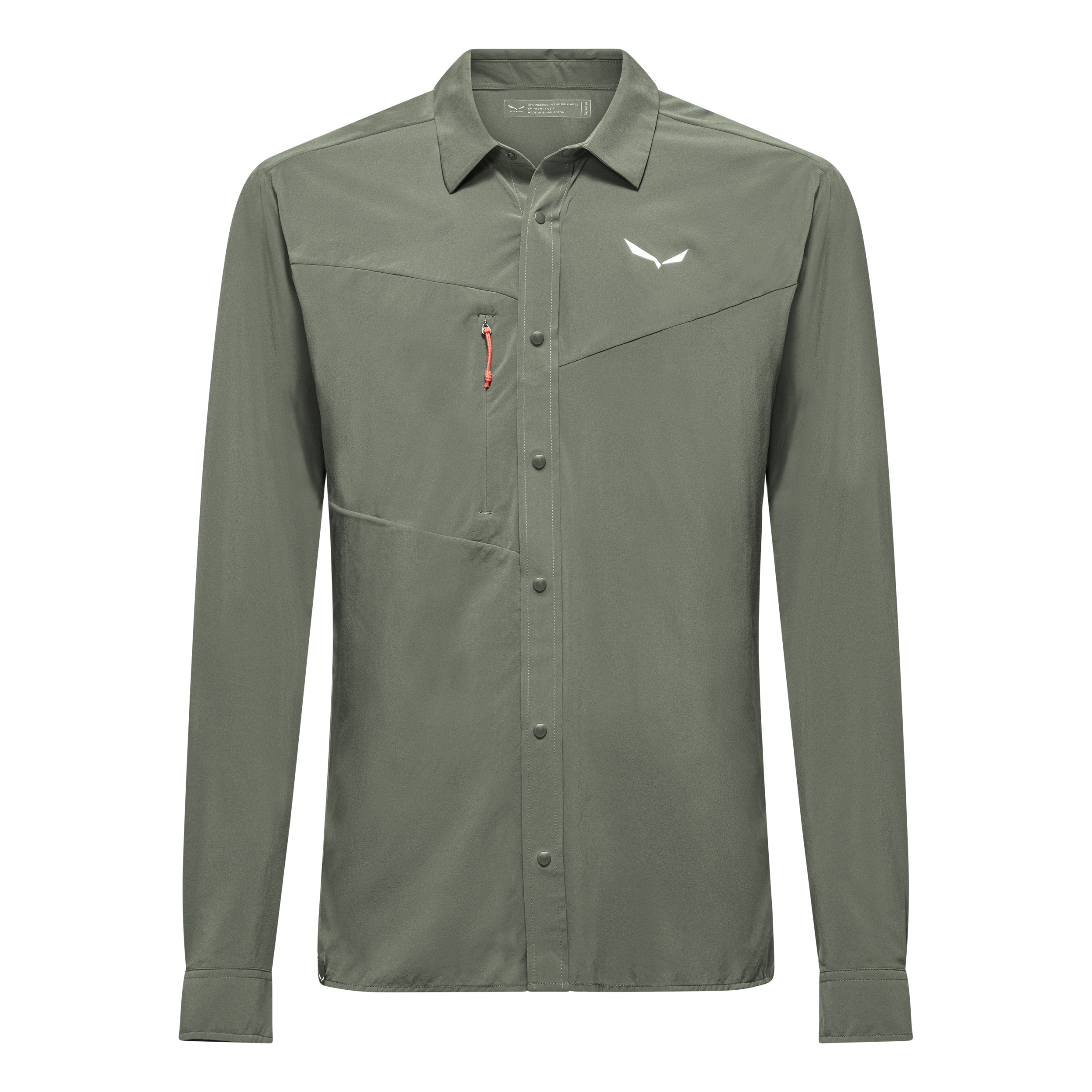 SALEWA PUEZ L/S SHIRT M Wandershirts /-hemden SALEWA faded green M