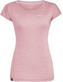 SALEWA PUEZ MELANGE DRY W S/S TEE Wandershirts /-hemden SALEWA 6595 zephyr melange 42