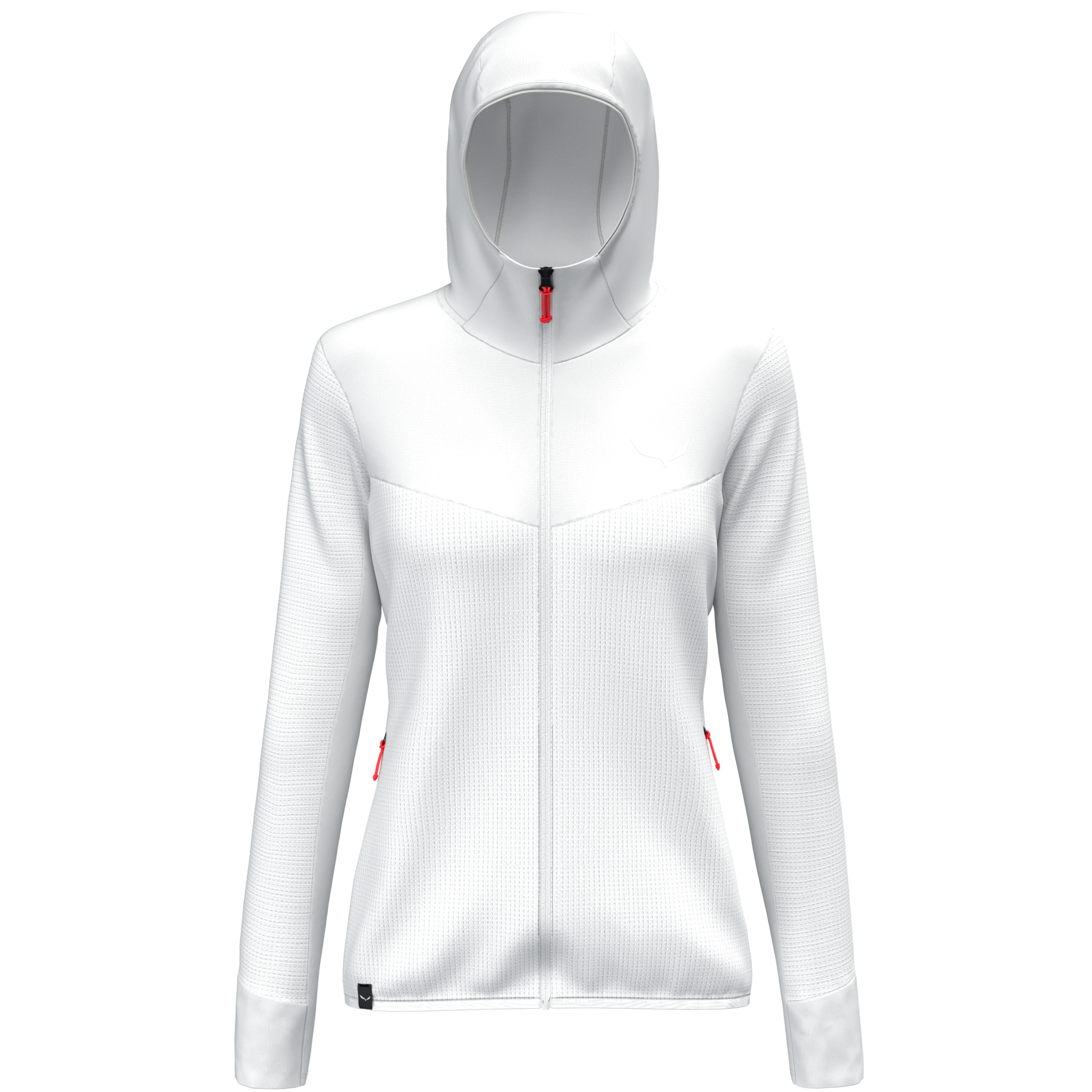 SALEWA PUEZ WAFFLE HYB PL HD JACKET W Wanderjacken SALEWA WHITE 36