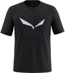 SALEWA SOLIDLOGO DRY M T-SHIRT. Wandershirts /-hemden SALEWA black out S