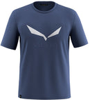 SALEWA SOLIDLOGO DRY M T-SHIRT. Wandershirts /-hemden SALEWA dark denim S