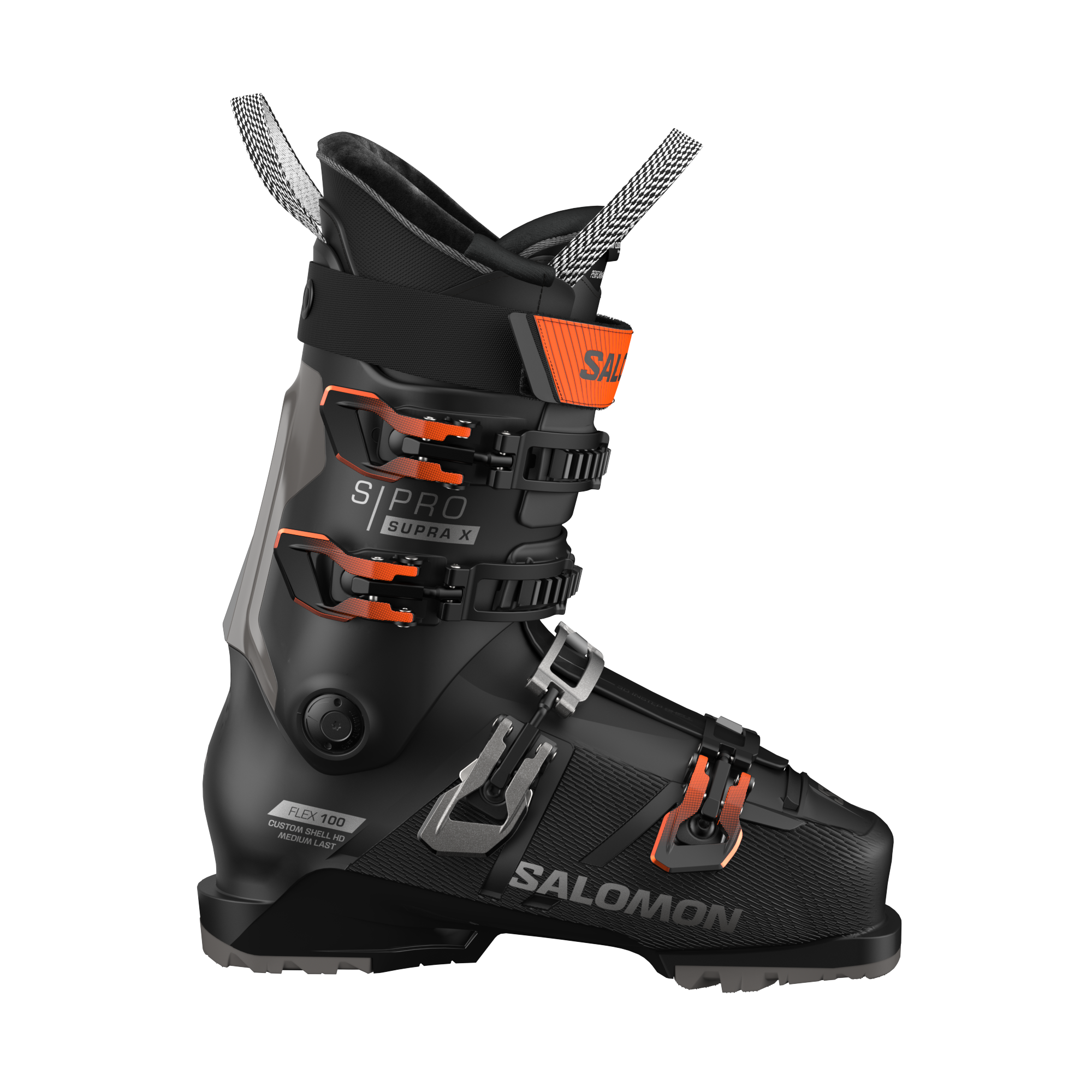 SALOMON ALP. BOOTS S/PRO SUPRA X100 GW Bk/D Skischuhe SALOMON Black/Dark Grey Met./Orang 26