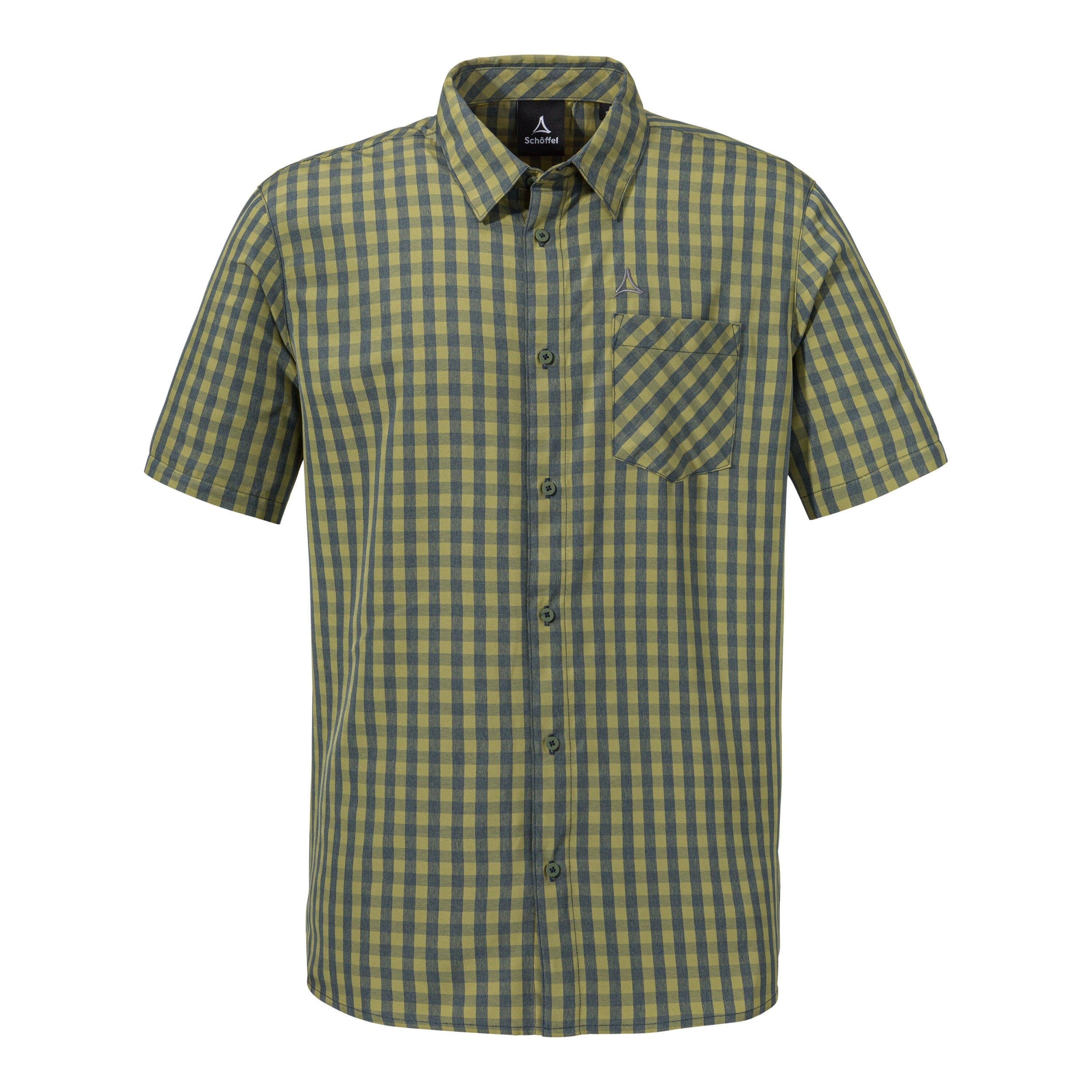 SCHÖFFEL CIRC Shirt Style Dalfoss MNS solid olive Wandershirts /-hemden SCHÖFFEL solid olive 48