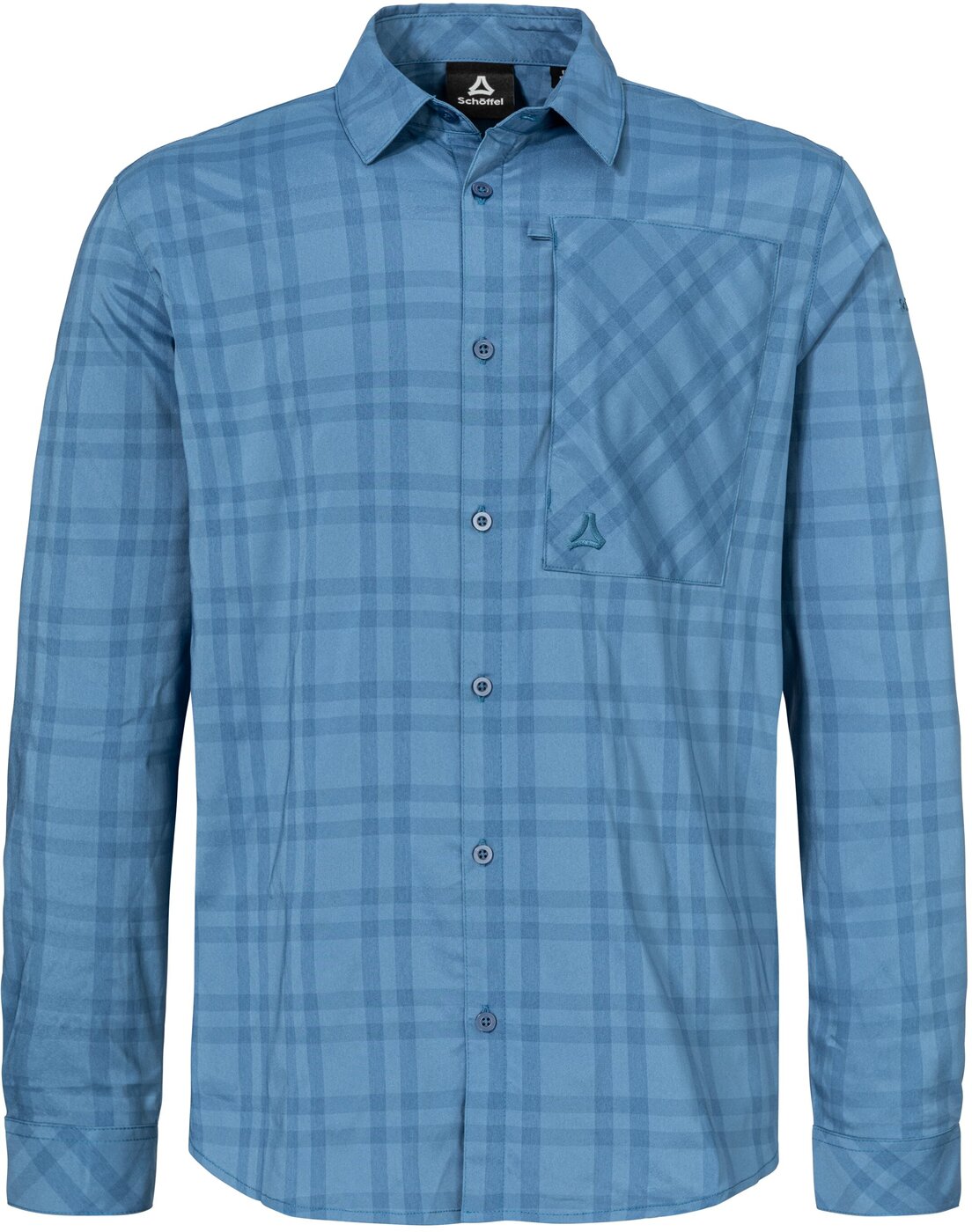 SCHÖFFEL Shirt Style Fraris MEN Wandershirts /-hemden SCHÖFFEL cornflower blue 48