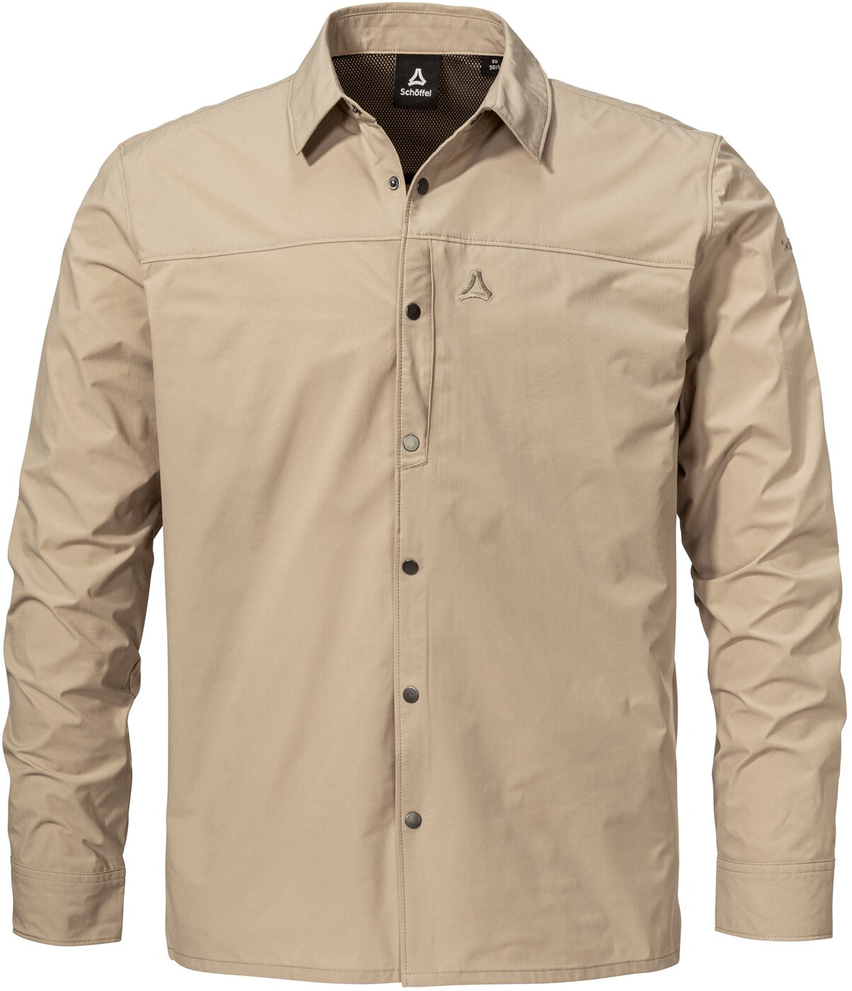 SCHÖFFEL Shirt Style Maghera MEN Wandershirts /-hemden SCHÖFFEL brandon beige 48