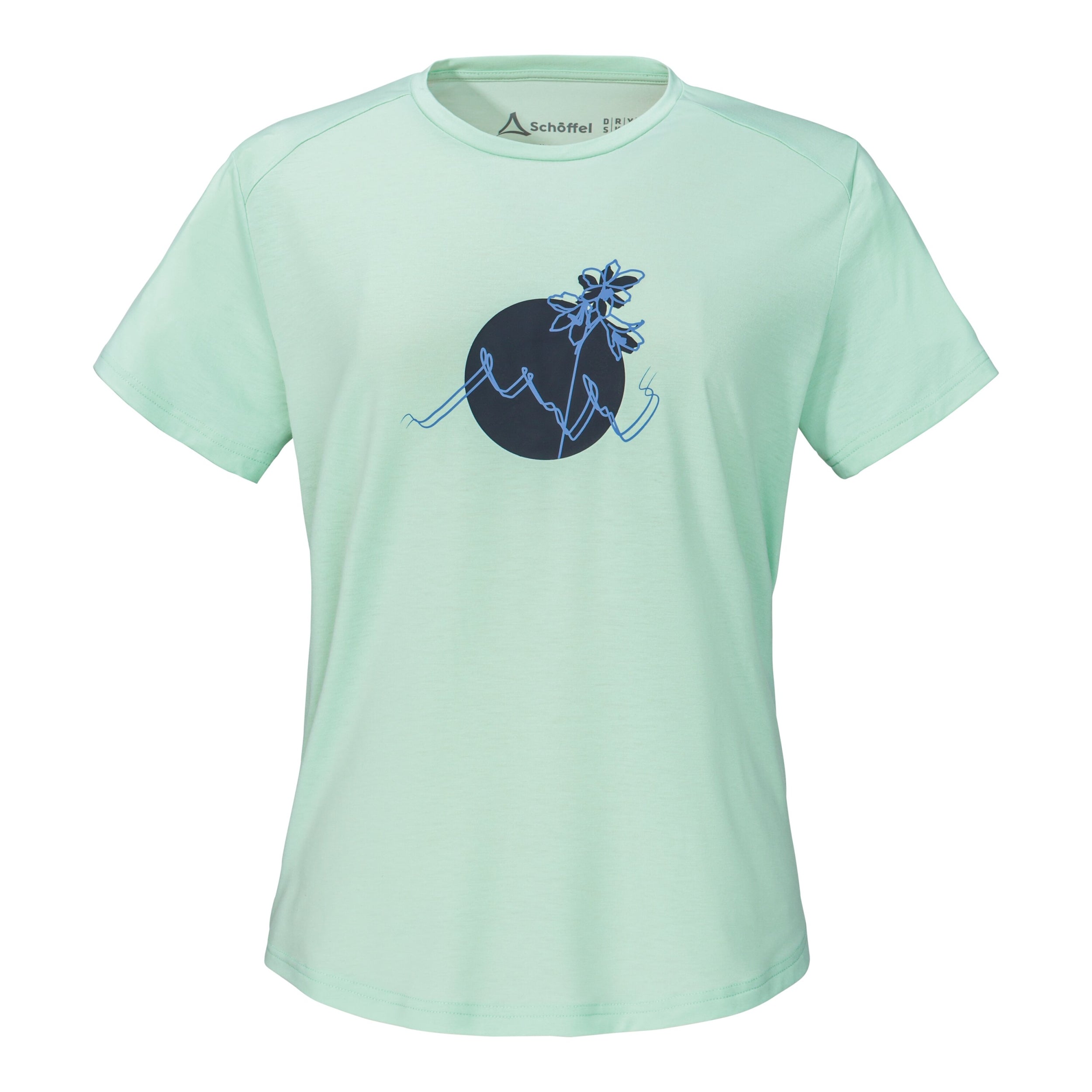 SCHÖFFEL T Shirt Haberspitz L Wandershirts /-hemden SCHÖFFEL botanical sky 36
