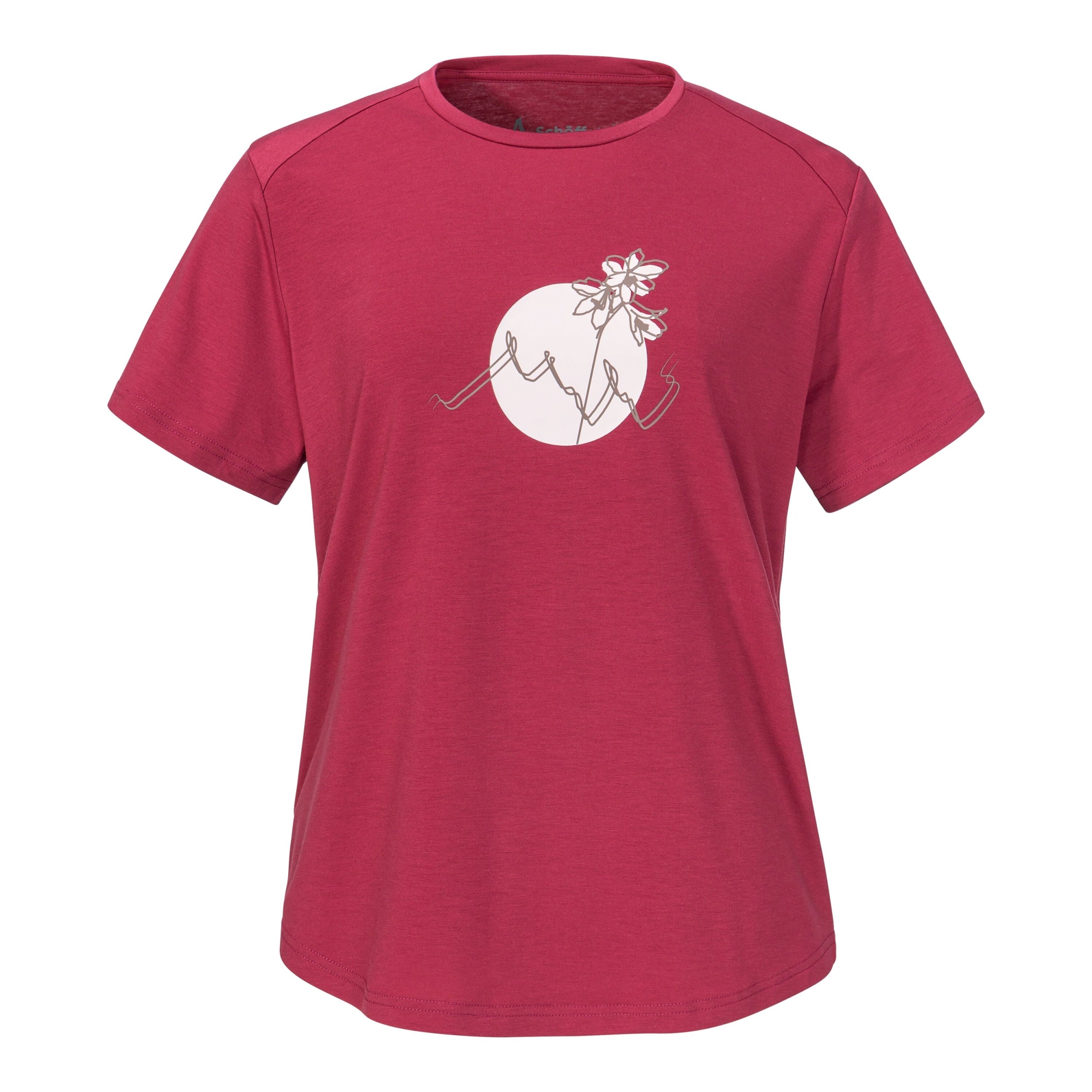 SCHÖFFEL T Shirt Haberspitz L Wandershirts /-hemden SCHÖFFEL merlot 36