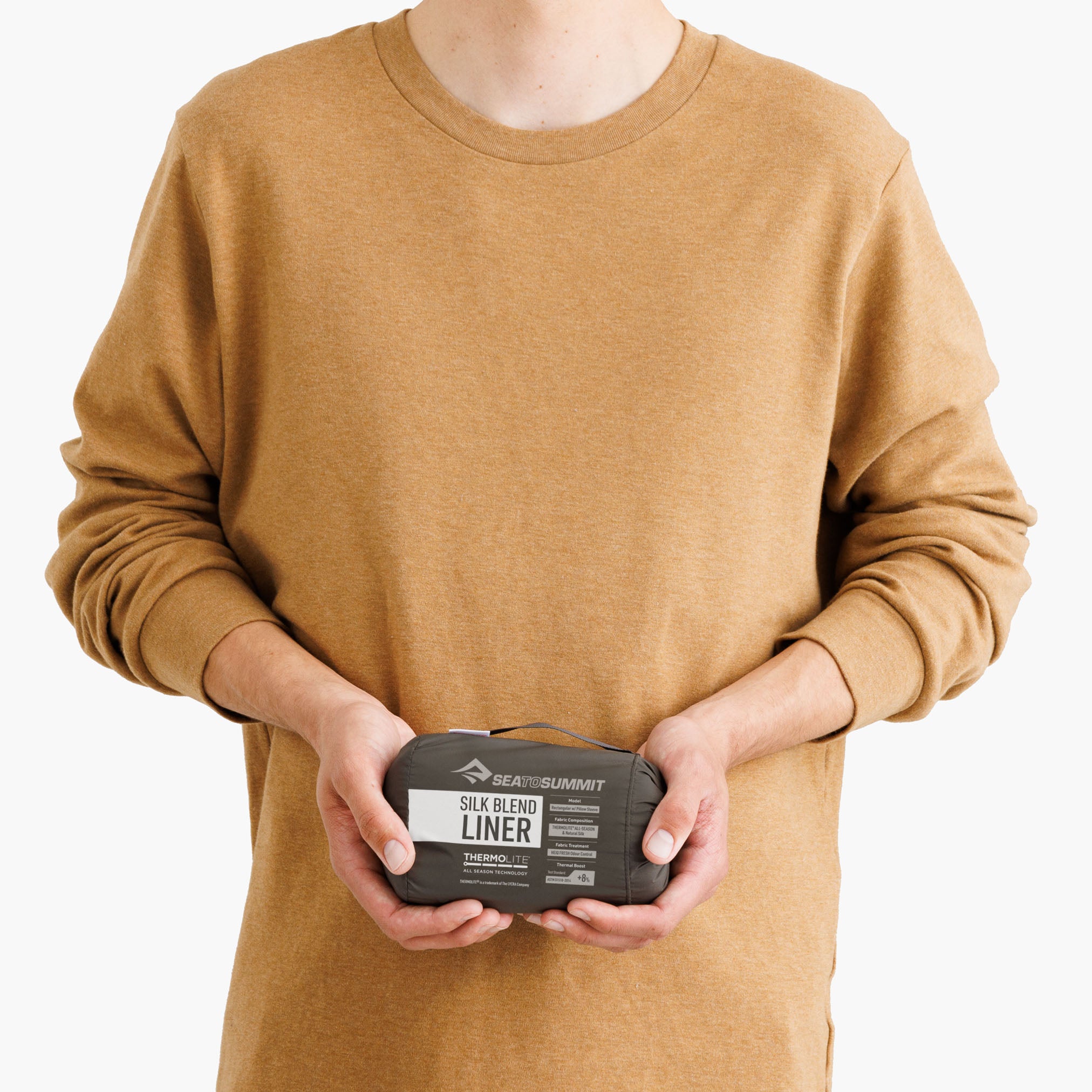 SEA TO SUMMIT SILK BLEND SLEEPING BAG LINER RECTANGULAR SEA TO SUMMIT