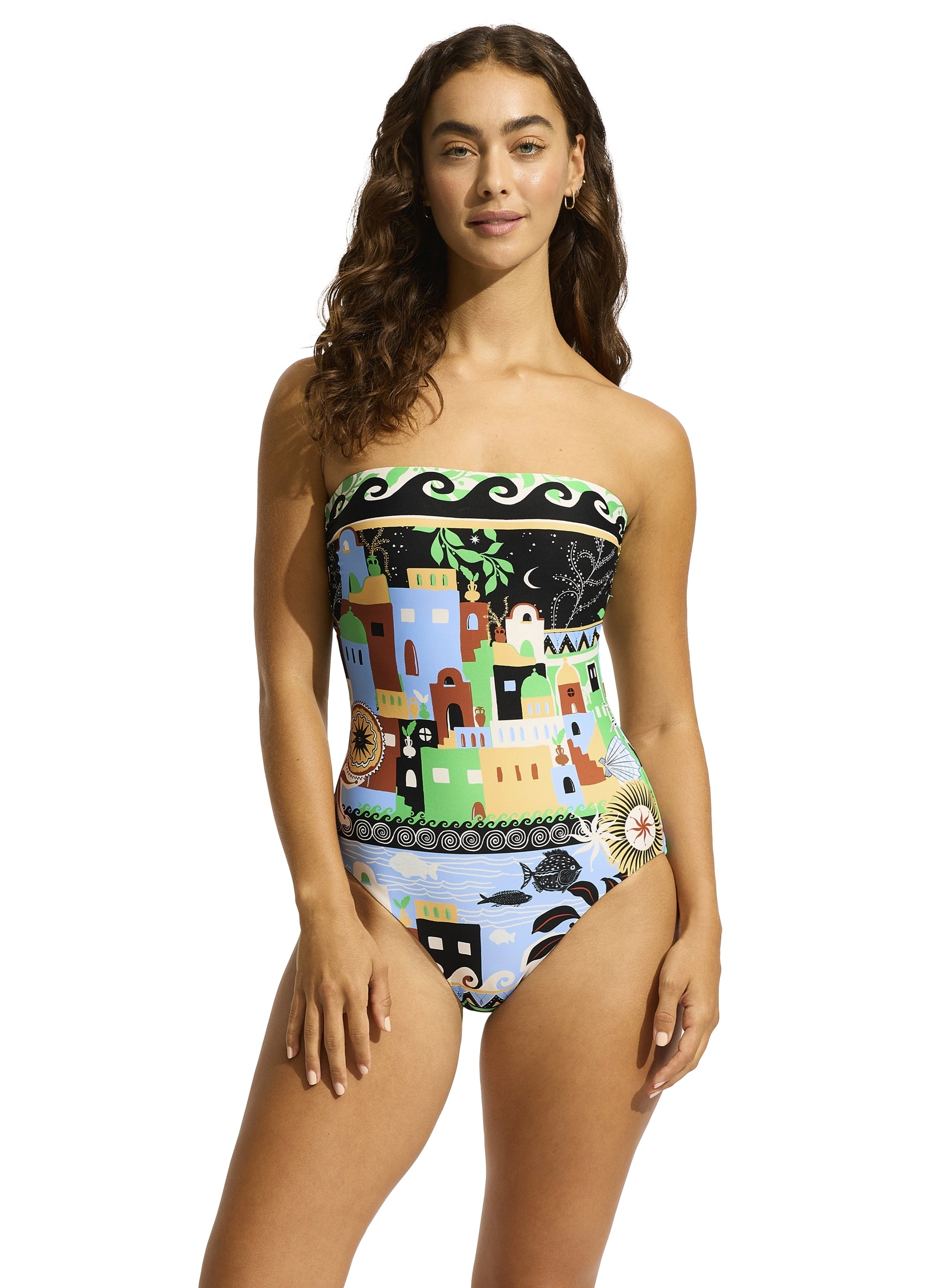 SEAFOLLY ATLANTIS Bandeau One Piece Badeanzug SEAFOLLY