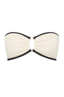 SEAFOLLY Beach Bound Ring Front Bandeau Bikini SEAFOLLY Ecru 36