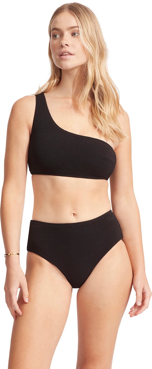SEAFOLLY Sea Dive Wide Side Retro Bikini SEAFOLLY Black Black 36