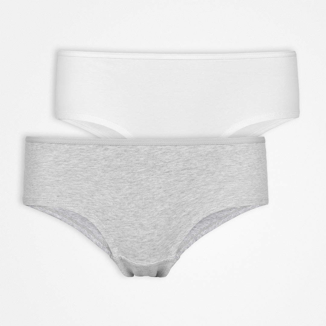 SNOCKS Hipster Women, 2pcs SNOCKS Mix (Grey/White) XS