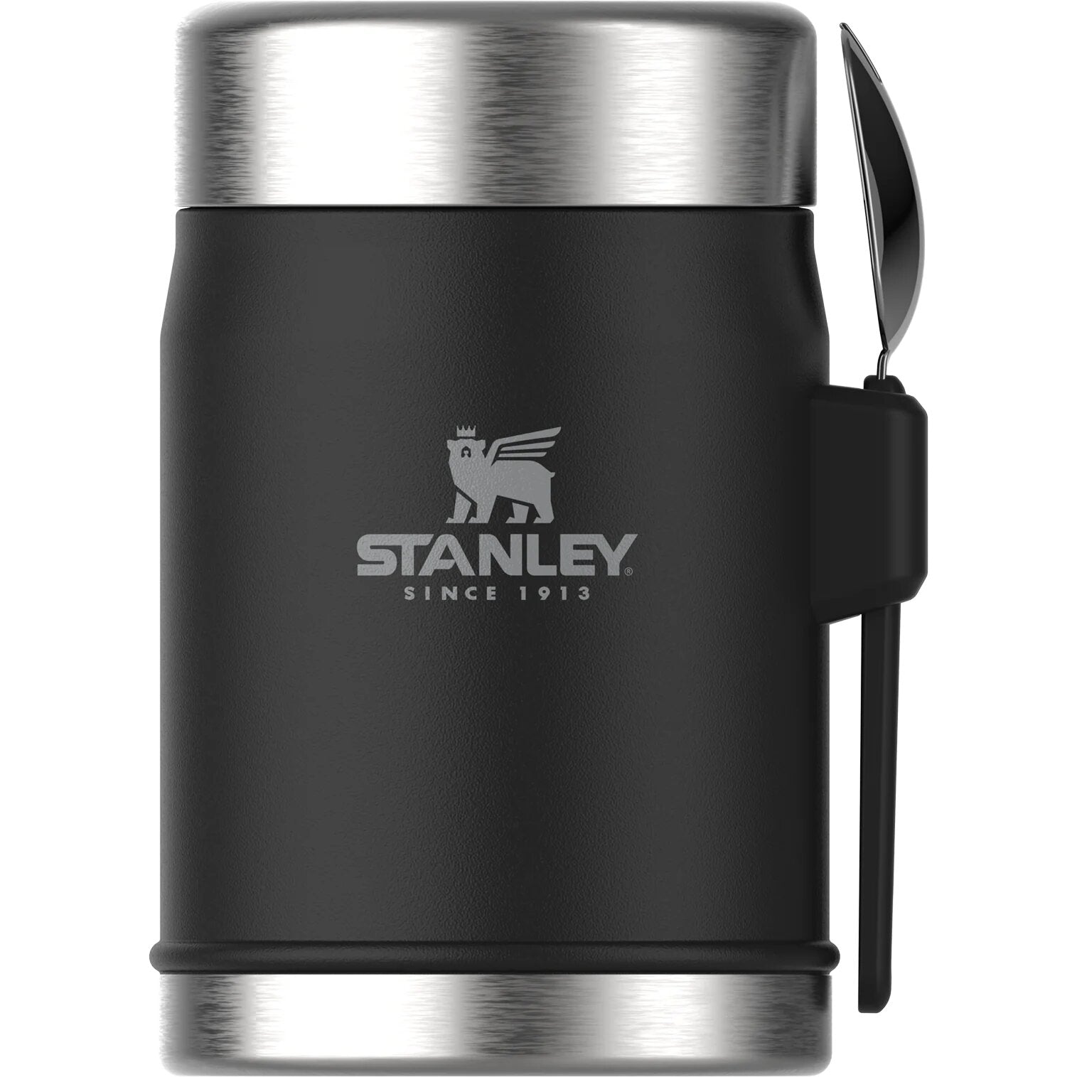Stanley The Legendary Food Jar + Spork 0,41L Matte Black Stanley Matte Black -