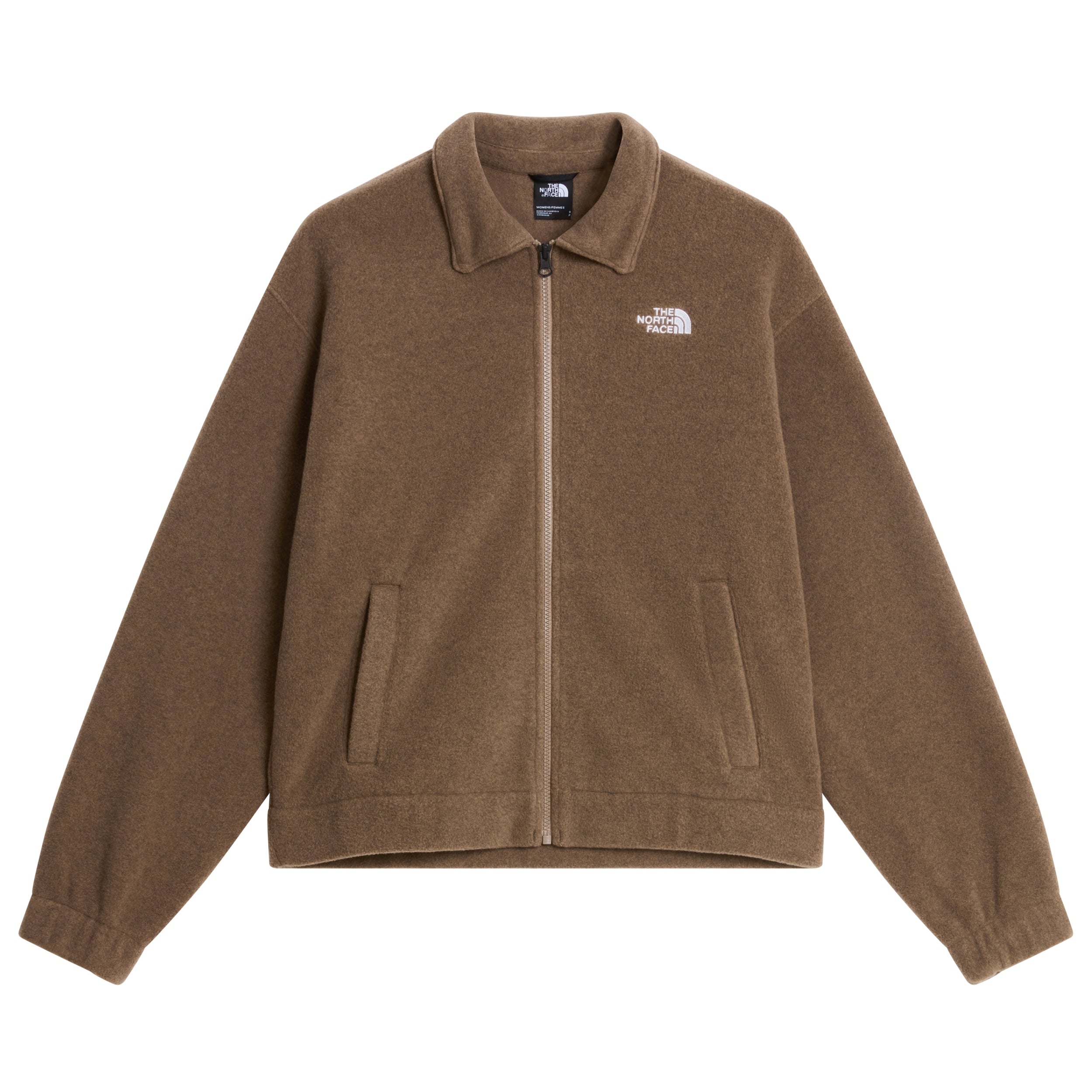 THE NORTH FACE W FLEECE COLLARED JACKET Freizeitpullover THE NORTH FACE Garnet Black Heather XS