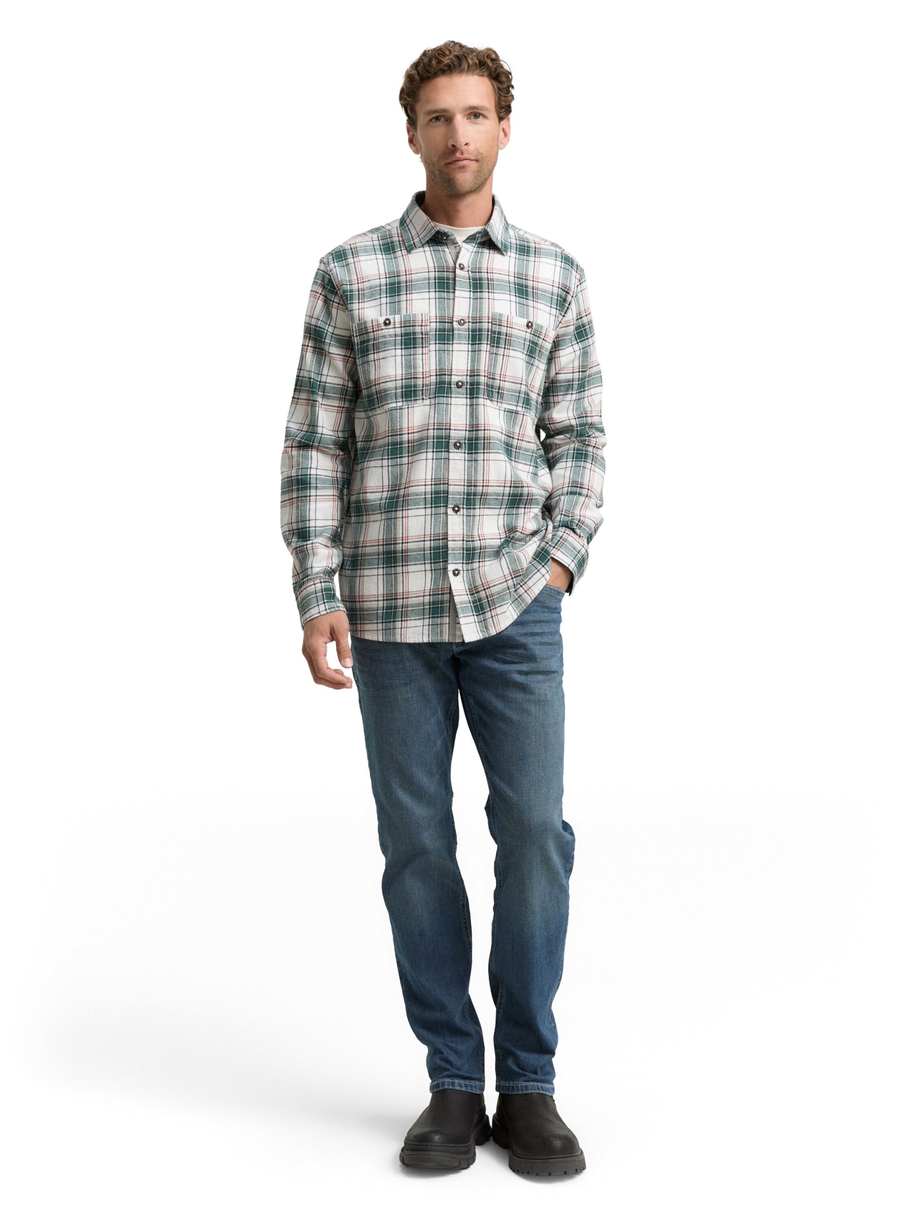 TOM TAILOR CASUAL MEN comfort checked shirt Freizeitshirts /-hemden TOM TAILOR CASUAL MEN