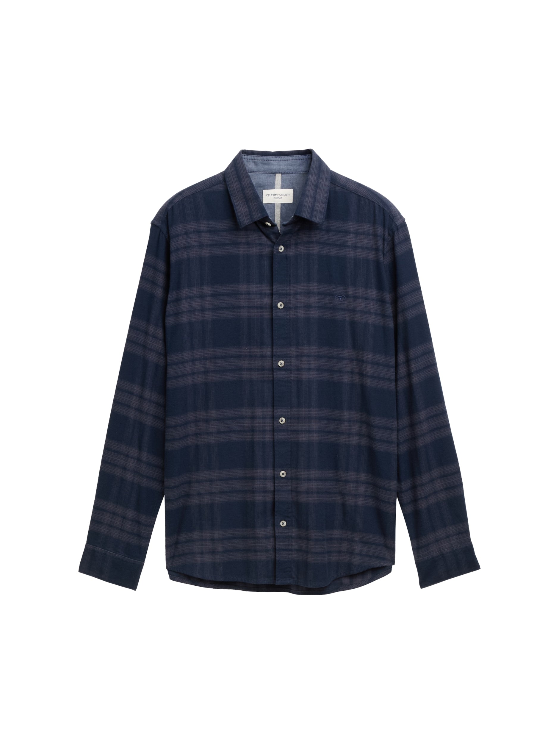 TOM TAILOR CASUAL MEN tonal check shirt Freizeitshirts /-hemden TOM TAILOR CASUAL MEN 38520 M