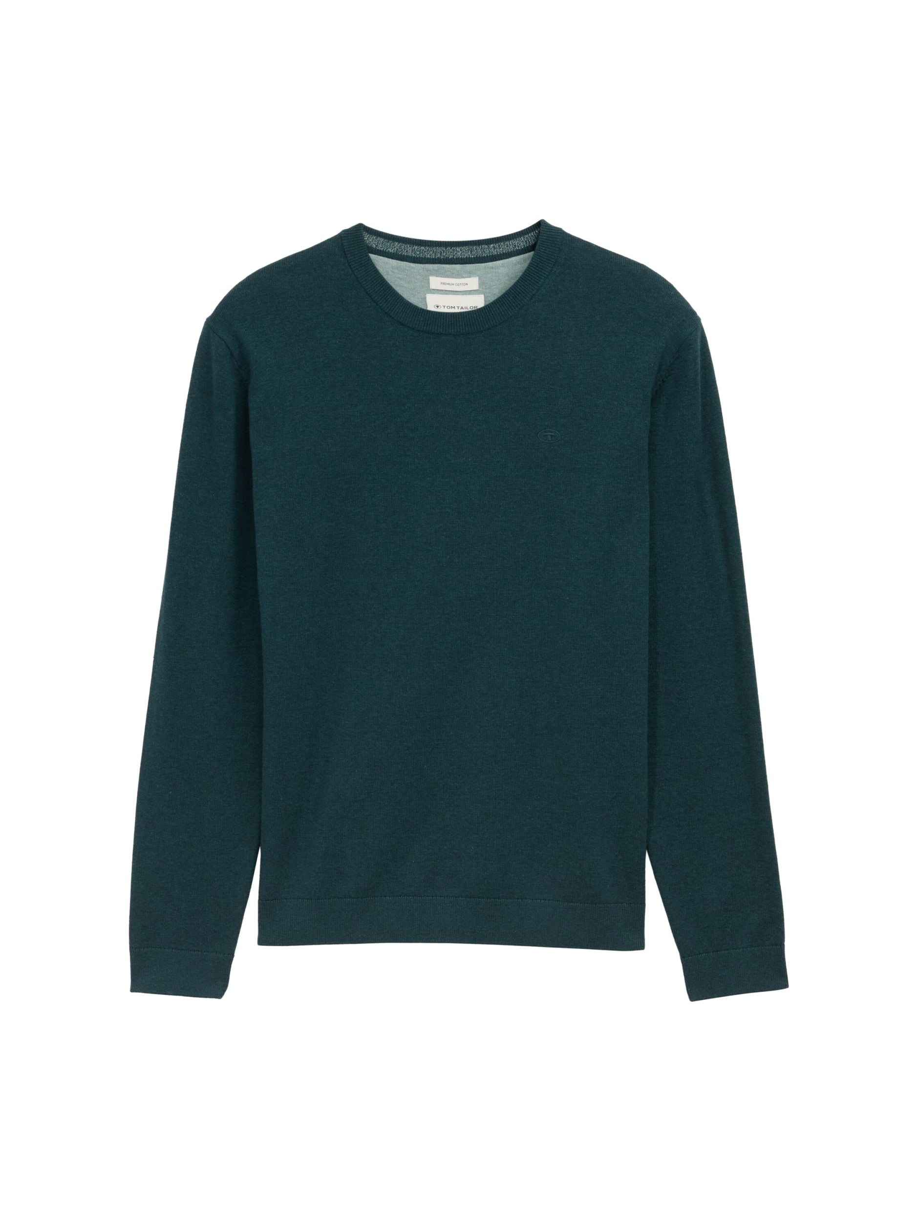 TOM TAILOR CASUAL MEN basic crewneck knit Freizeitpullover TOM TAILOR CASUAL MEN 21545 M