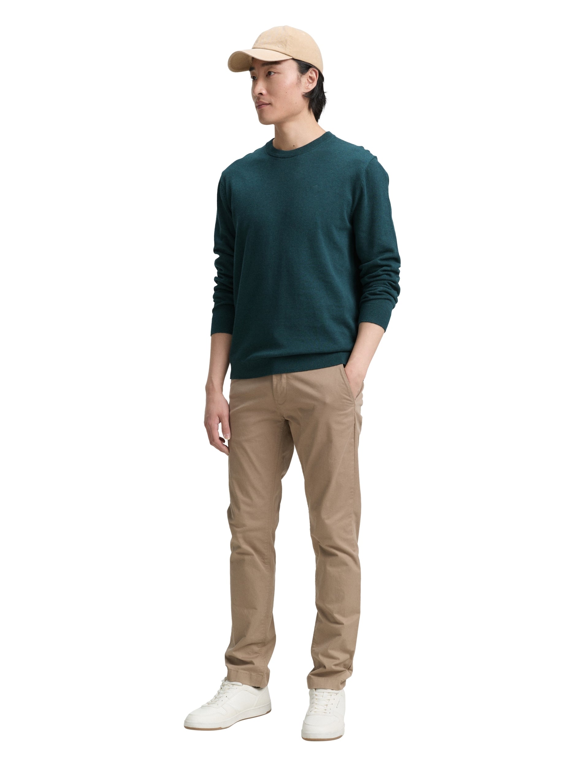 TOM TAILOR CASUAL MEN basic crewneck knit Freizeitpullover TOM TAILOR CASUAL MEN