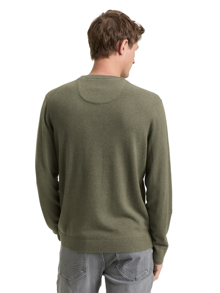 TOM TAILOR CASUAL MEN basic crewneck knit Freizeitpullover TOM TAILOR CASUAL MEN