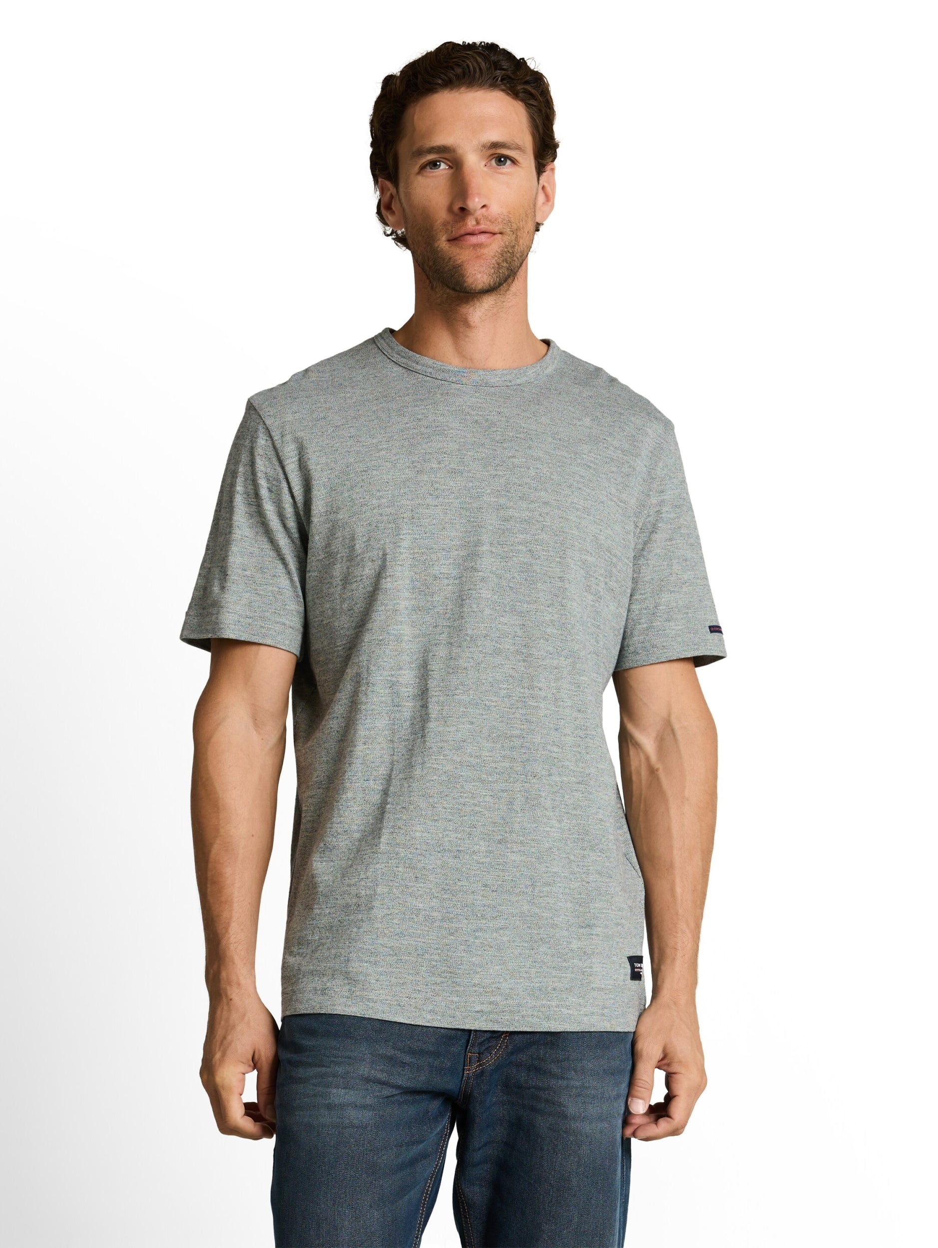 TOM TAILOR CASUAL MEN Detailed fine striped T-shirt Trainingsshirts TOM TAILOR CASUAL MEN