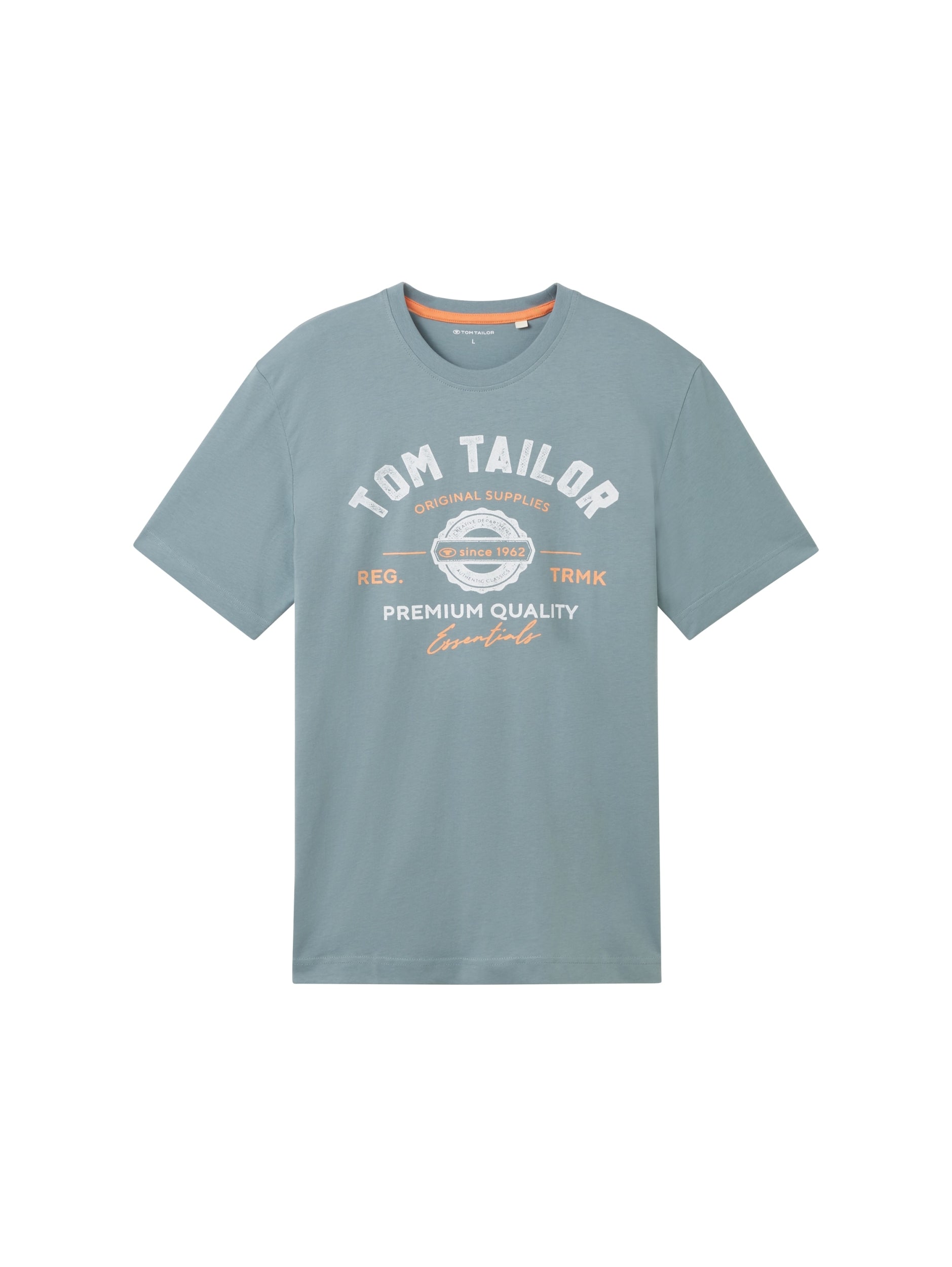 TOM TAILOR CASUAL MEN LOGO TEE NOS Trainingsshirts TOM TAILOR CASUAL MEN 75 GREY MINT S
