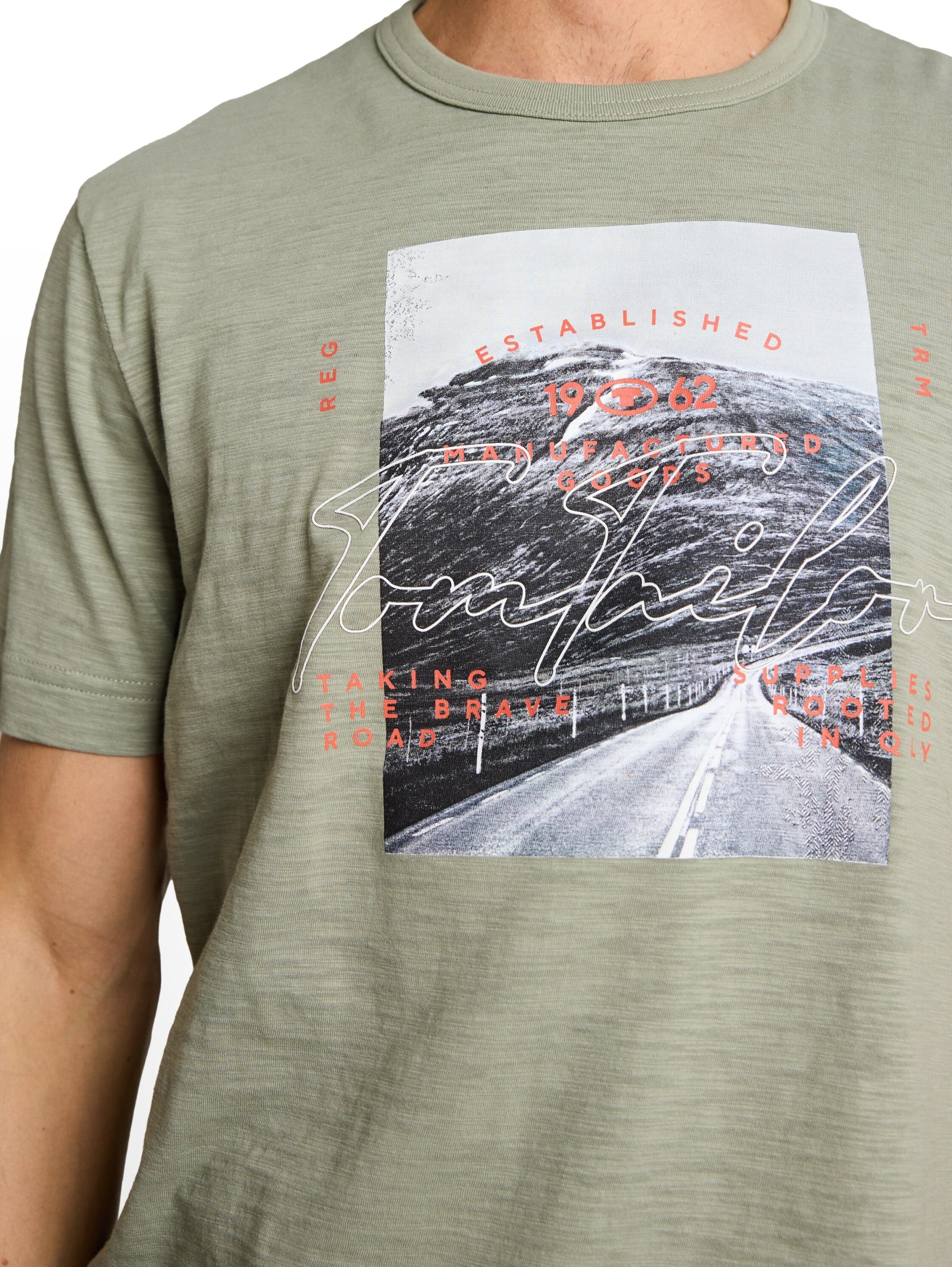 TOM TAILOR CASUAL MEN Photoprint T-shirt Trainingsshirts TOM TAILOR CASUAL MEN