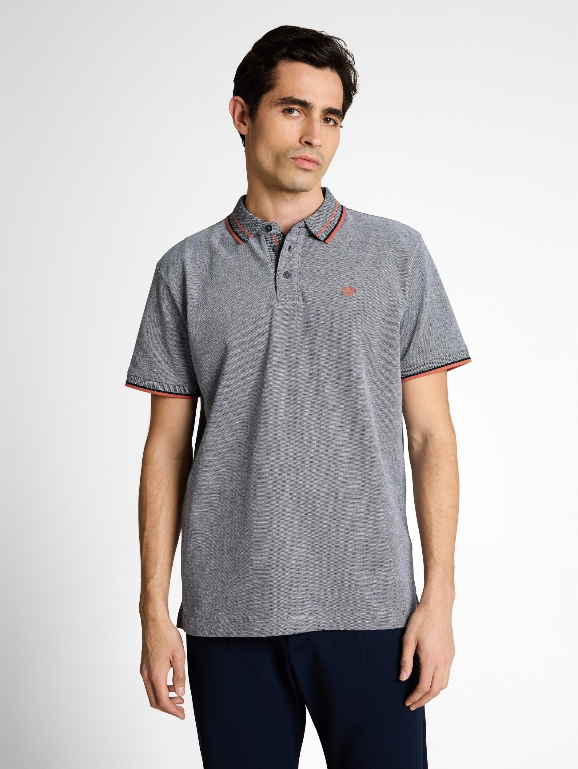TOM TAILOR CASUAL MEN Printed polo Freizeitshirts /-hemden TOM TAILOR CASUAL MEN