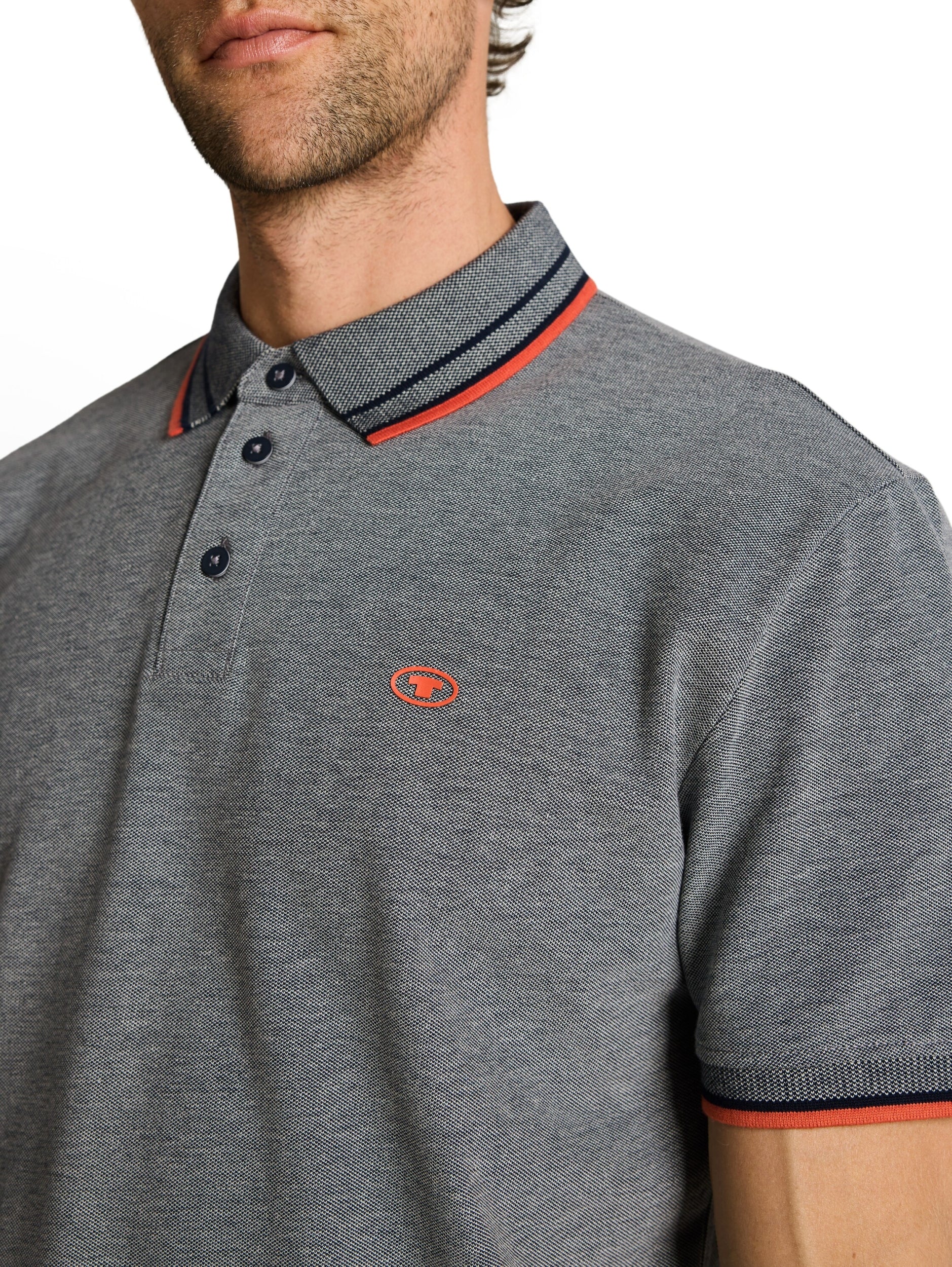 TOM TAILOR CASUAL MEN Printed polo Freizeitshirts /-hemden TOM TAILOR CASUAL MEN