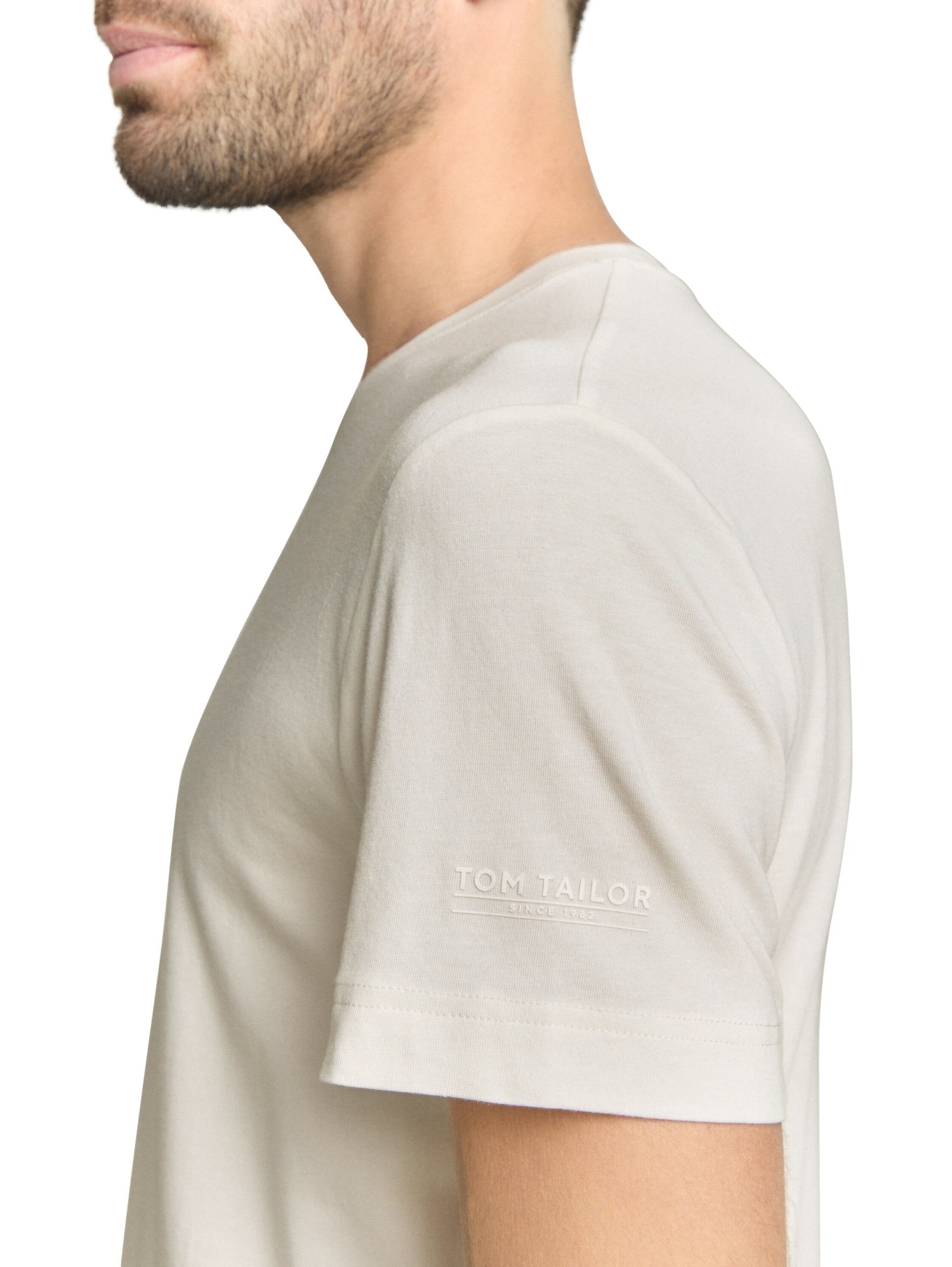 TOM TAILOR CASUAL MEN T-shirt stripe v-neck Trainingsshirts TOM TAILOR CASUAL MEN