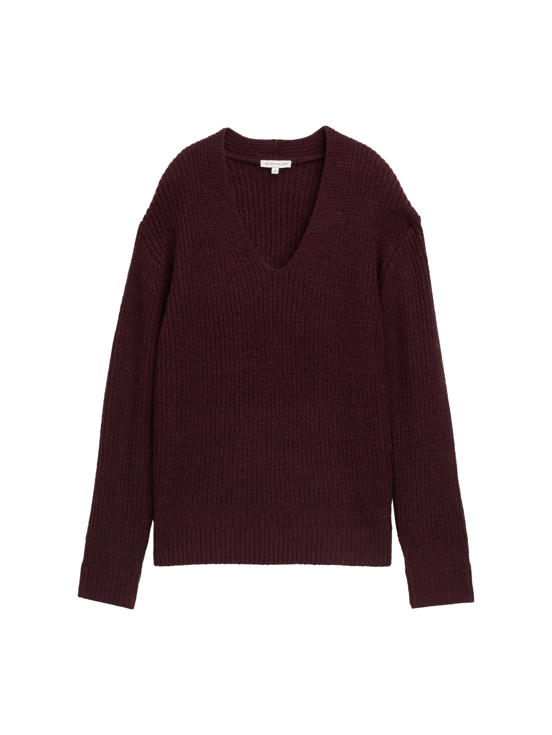 TOM TAILOR CASUAL WOMEN knit rib v-neck pullover Freizeitpullover TOM TAILOR CASUAL WOMEN 10525 XS