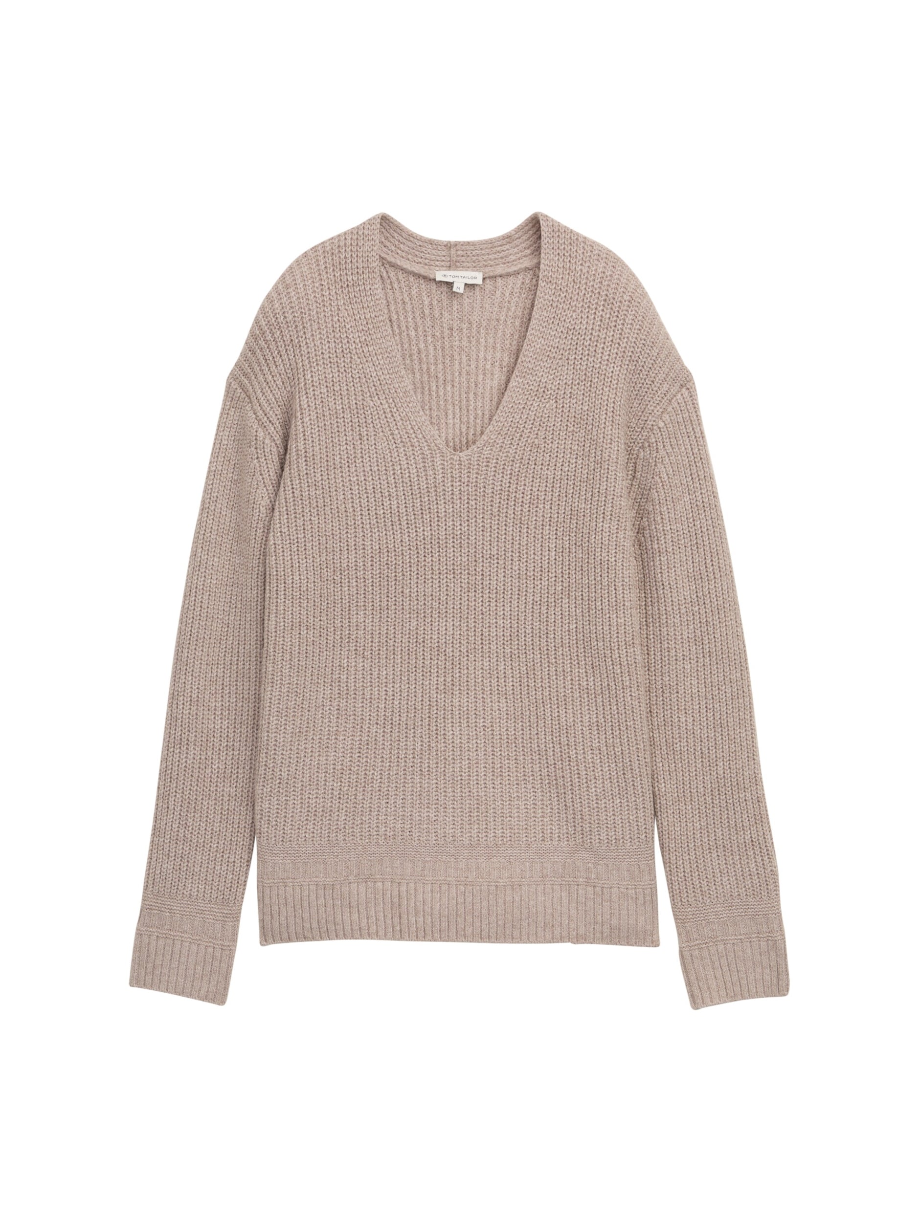TOM TAILOR CASUAL WOMEN knit rib v-neck pullover Freizeitpullover TOM TAILOR CASUAL WOMEN 38330 XS