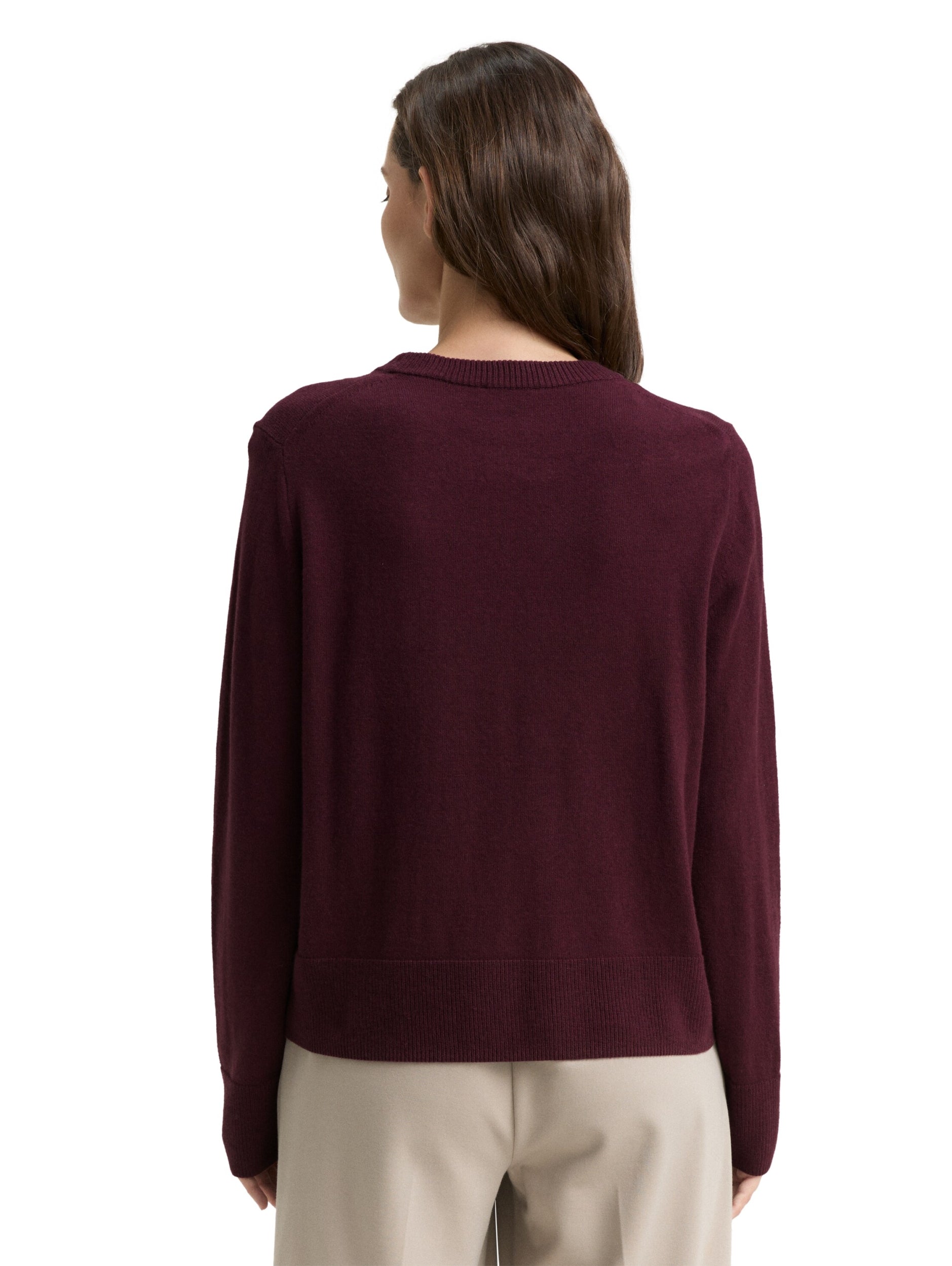 TOM TAILOR CASUAL WOMEN knit pullover with crew-neck Freizeitpullover TOM TAILOR CASUAL WOMEN