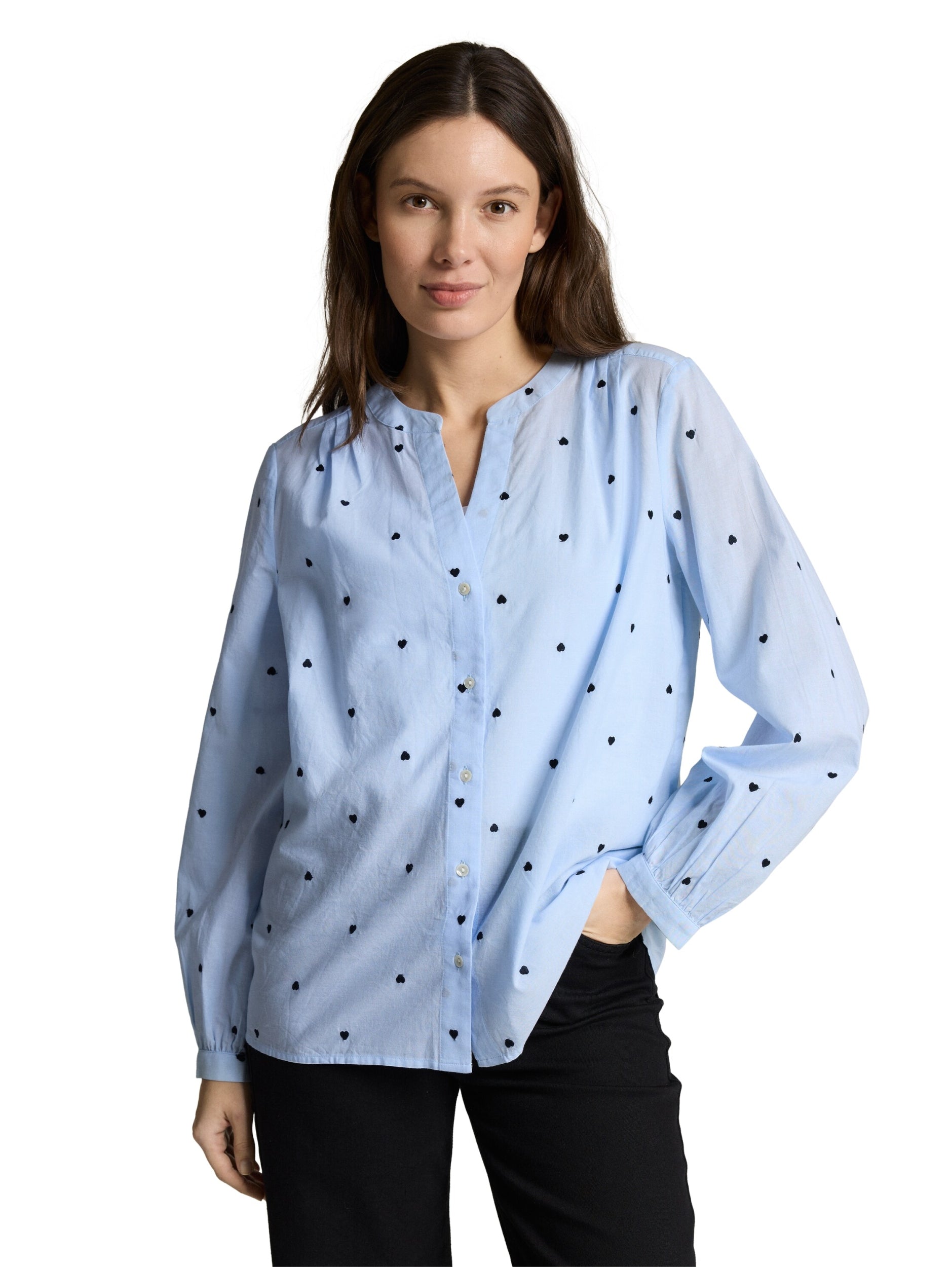 TOM TAILOR CASUAL WOMEN Blouse with embroidery Freizeitshirts /-blusen TOM TAILOR CASUAL WOMEN
