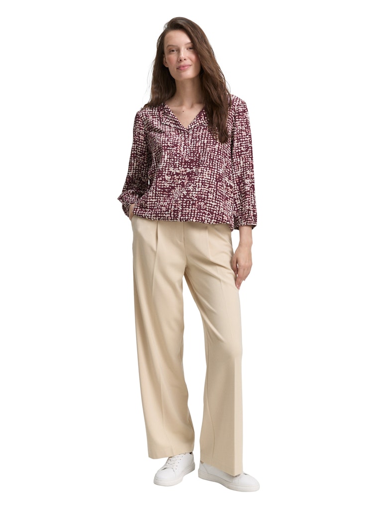 TOM TAILOR CASUAL WOMEN blouse with feminine V-neck Freizeitshirts /-blusen TOM TAILOR CASUAL WOMEN