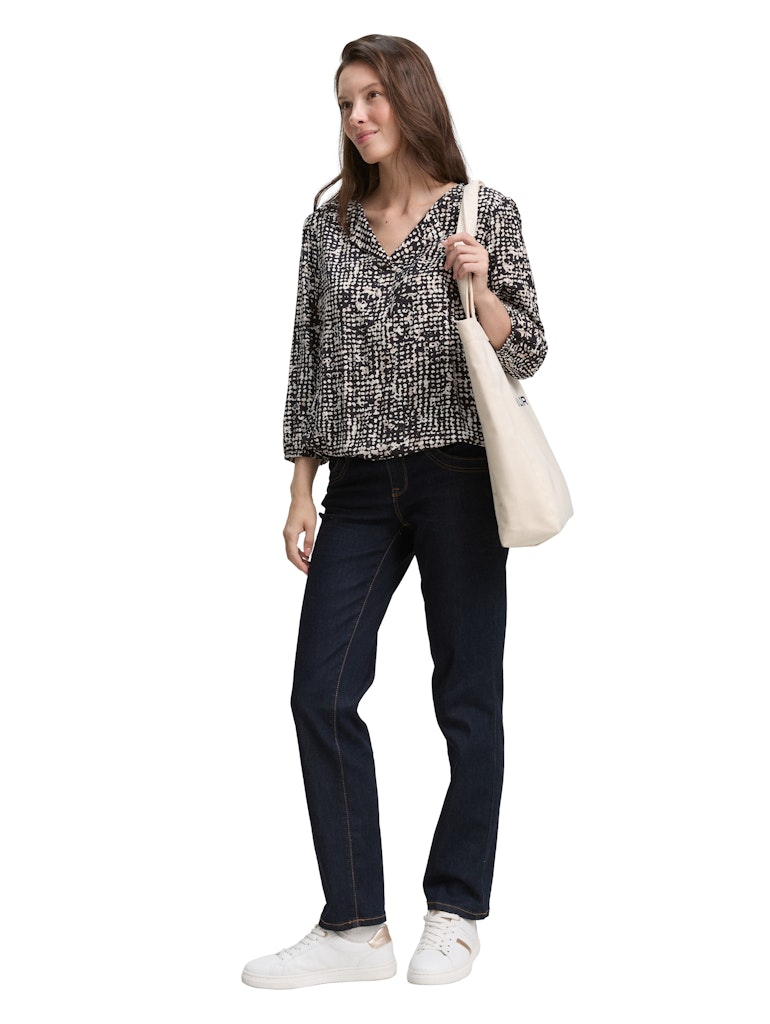 TOM TAILOR CASUAL WOMEN blouse with feminine V-neck Freizeitshirts /-blusen TOM TAILOR CASUAL WOMEN