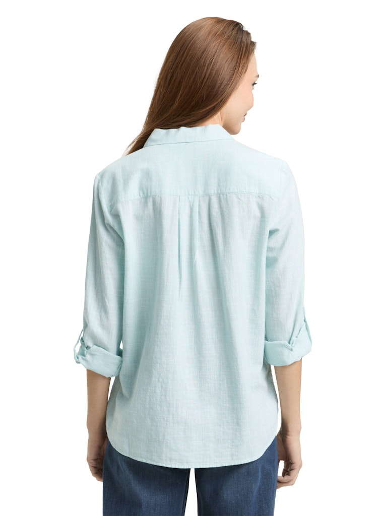 TOM TAILOR CASUAL WOMEN blouse with slub struc Freizeitshirts /-blusen TOM TAILOR CASUAL WOMEN