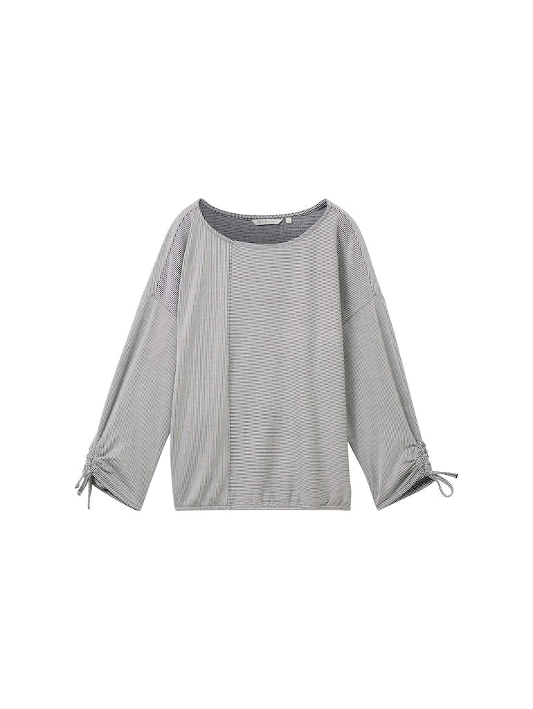 TOM TAILOR DENIM WOMEN STRUCTURED STRIPE T-SHIRT NOS Freizeitshirts /-blusen TOM TAILOR DENIM WOMEN 34744 SMALL NAVY WHITE STRIPE XS