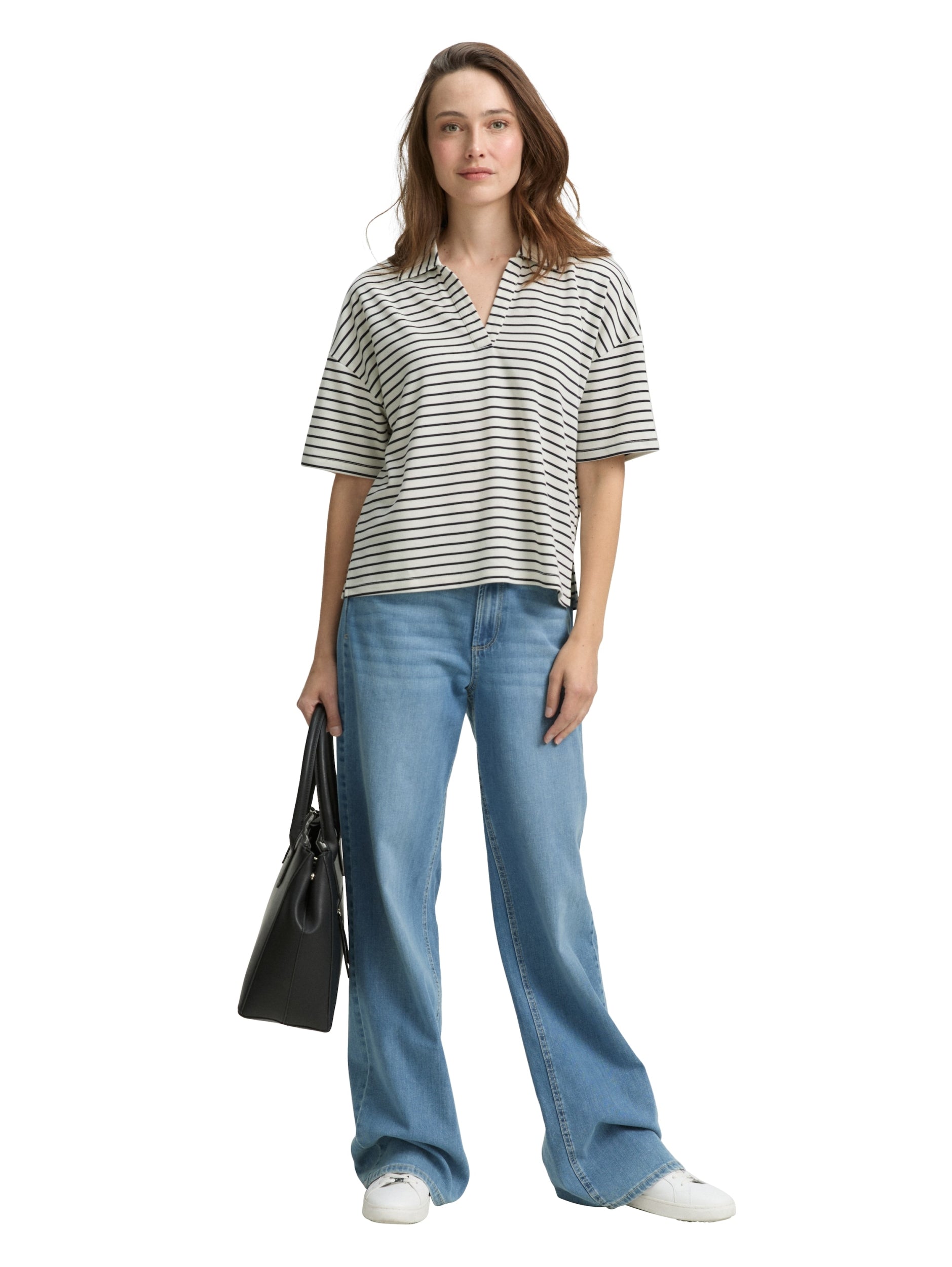 TOM TAILOR CASUAL WOMEN T-schirt striped polo Freizeitshirts /-hemden TOM TAILOR CASUAL WOMEN