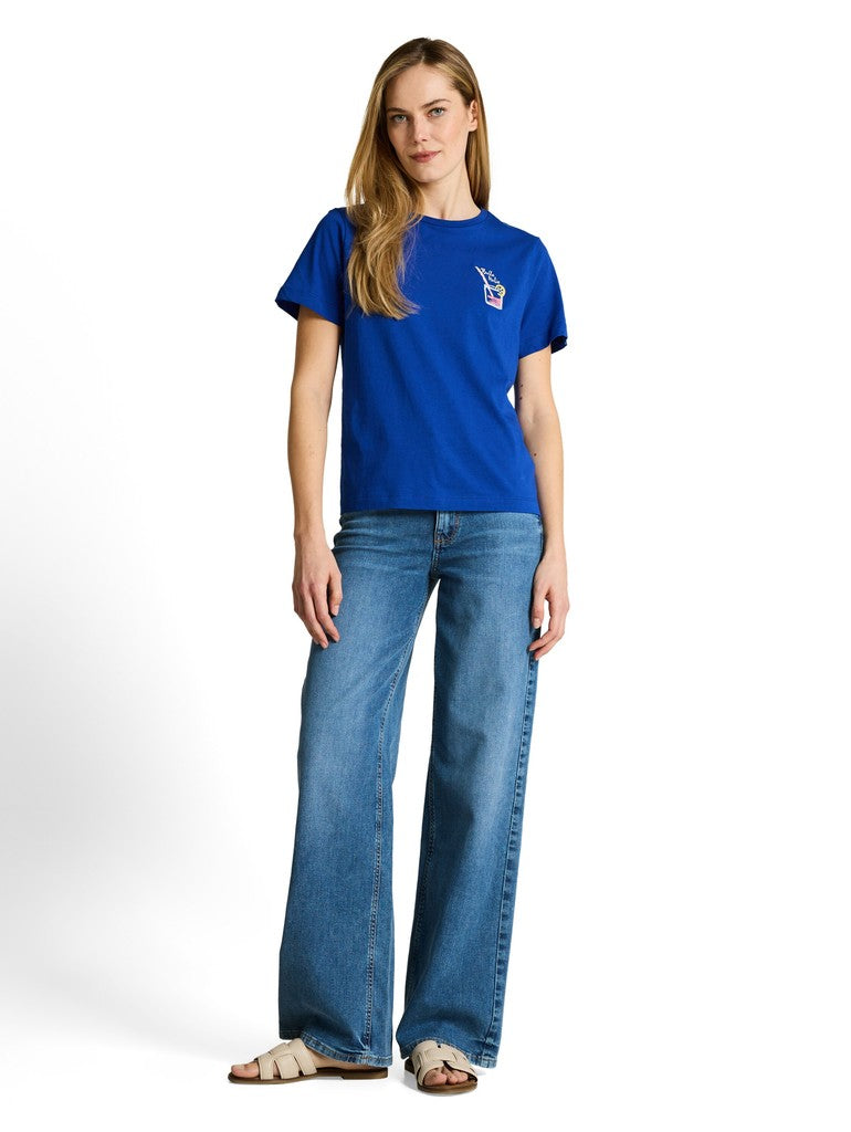 TOM TAILOR CASUAL WOMEN T-shirt basic crew neck print Freizeitshirts /-hemden TOM TAILOR CASUAL WOMEN