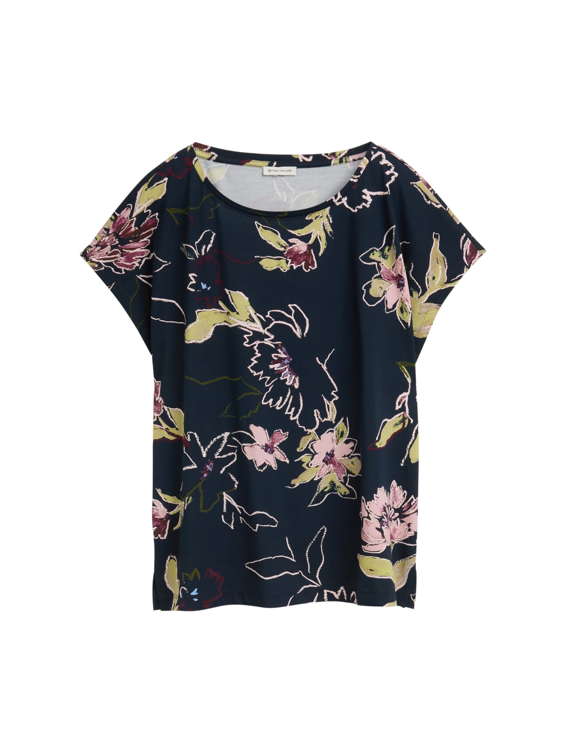 TOM TAILOR CASUAL WOMEN T-shirt crew neck allove Freizeitshirts /-hemden TOM TAILOR CASUAL WOMEN 38400 XS