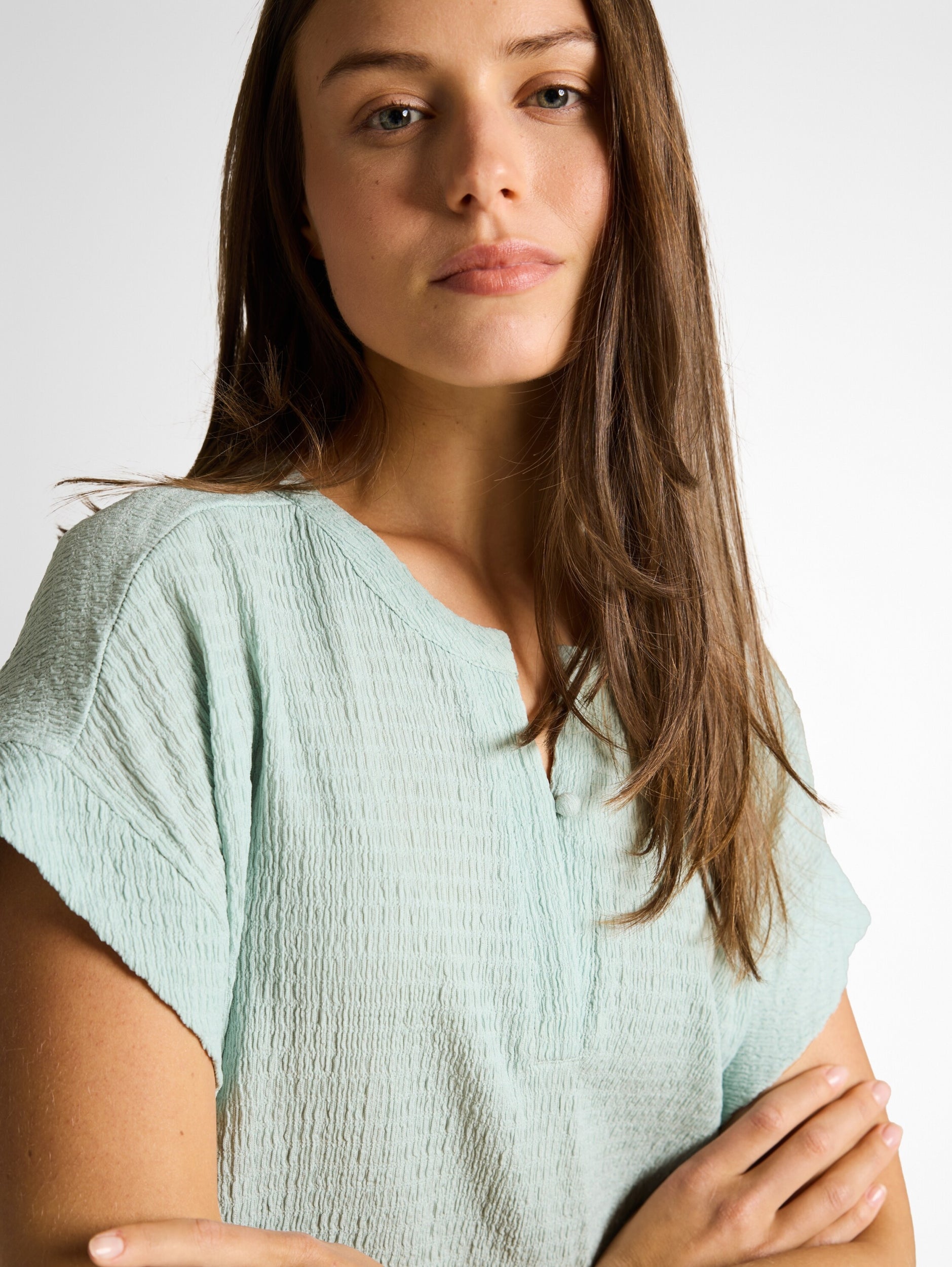TOM TAILOR CASUAL WOMEN T-shirt henley Freizeitshirts /-hemden TOM TAILOR CASUAL WOMEN