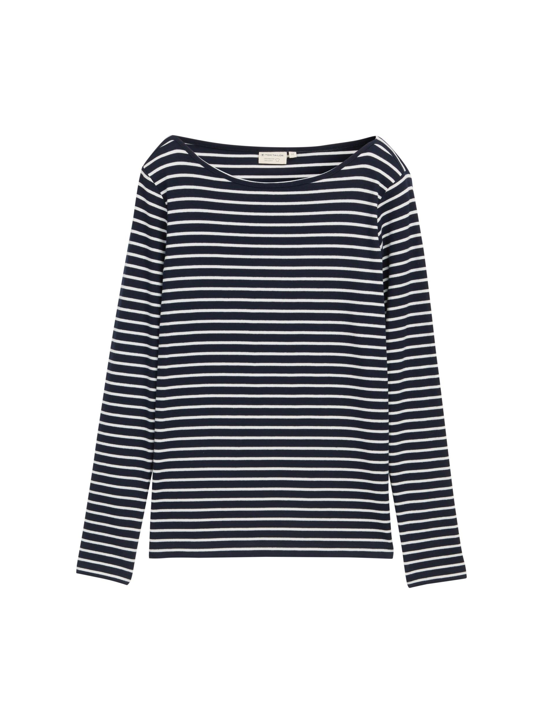 TOM TAILOR CASUAL WOMEN T-shirt striped boatneck Freizeitshirts /-hemden TOM TAILOR CASUAL WOMEN 38573 S